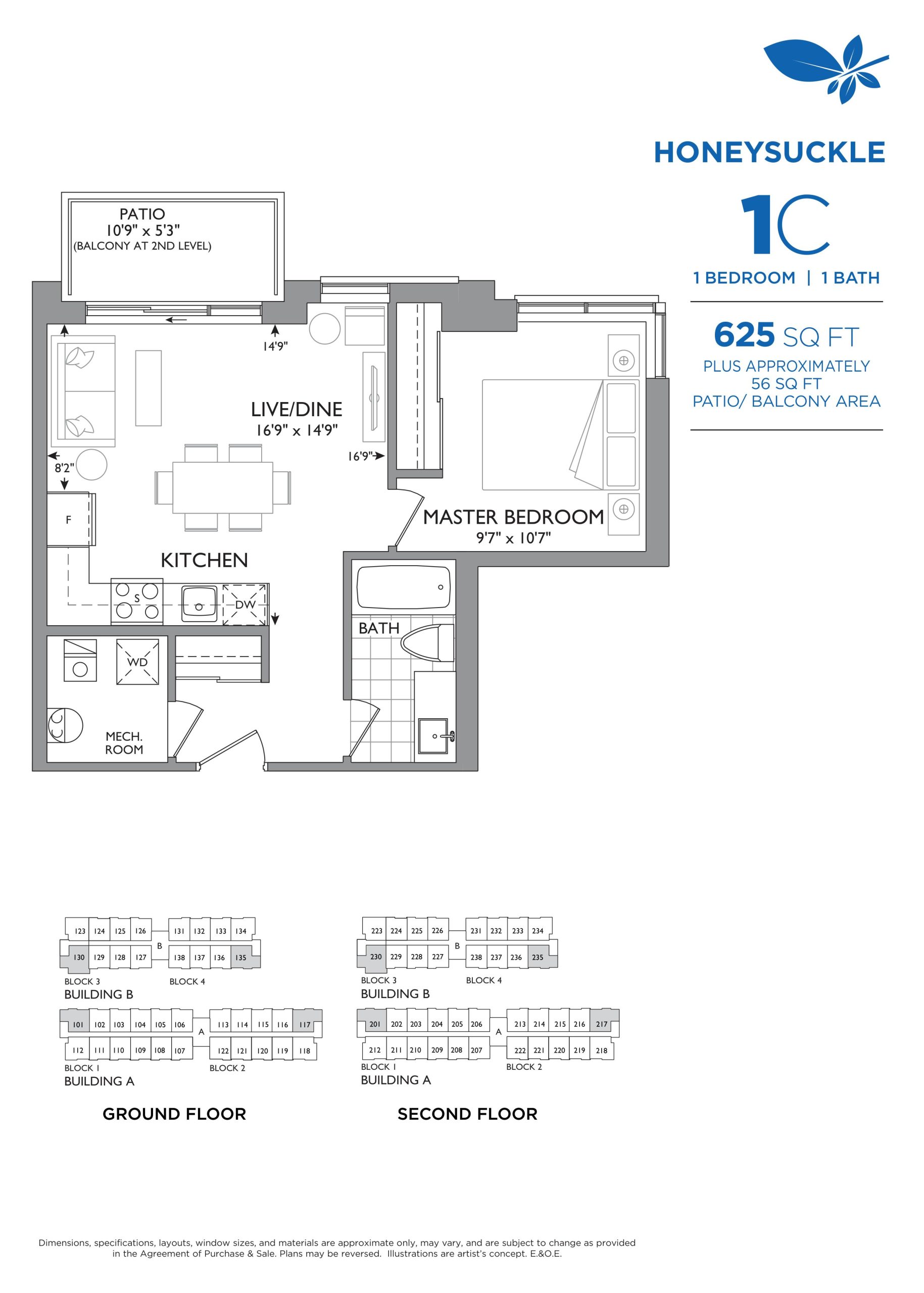 Honeysuckle - 1C floor plan