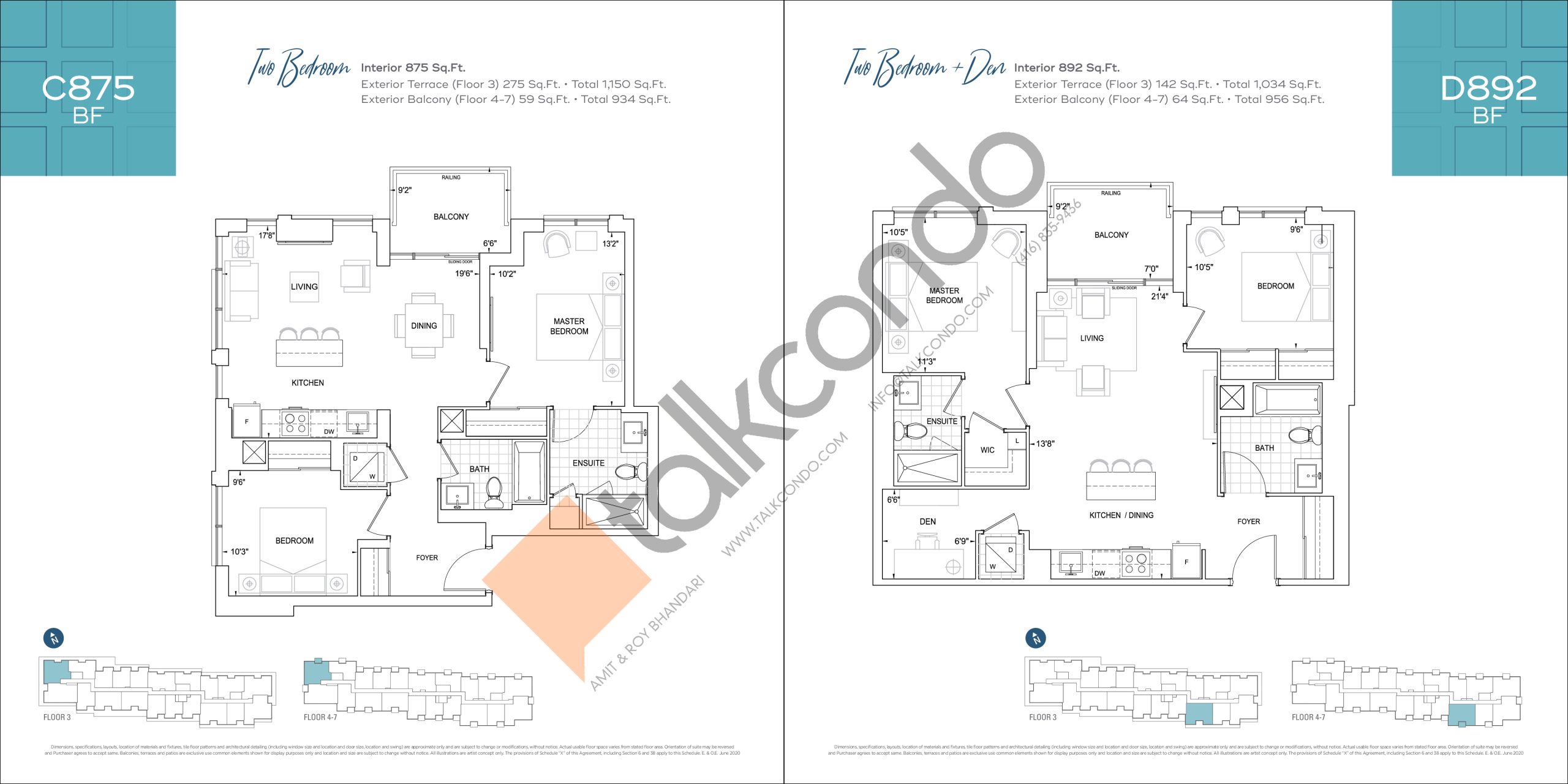 C875 BF floor plan