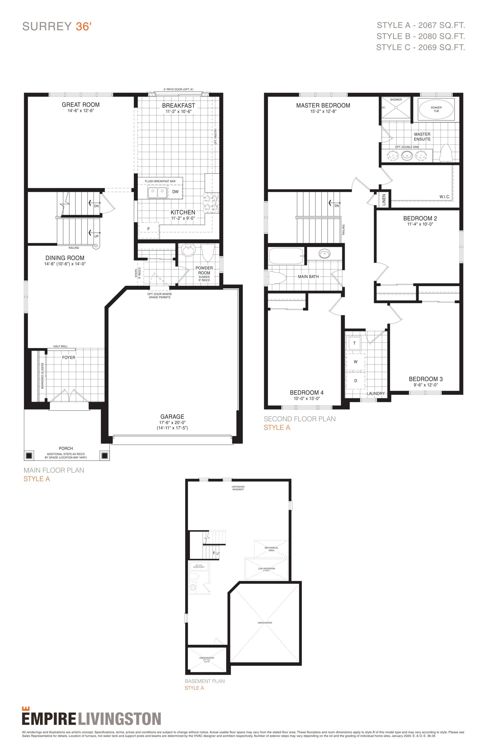 Surrey floor plan
