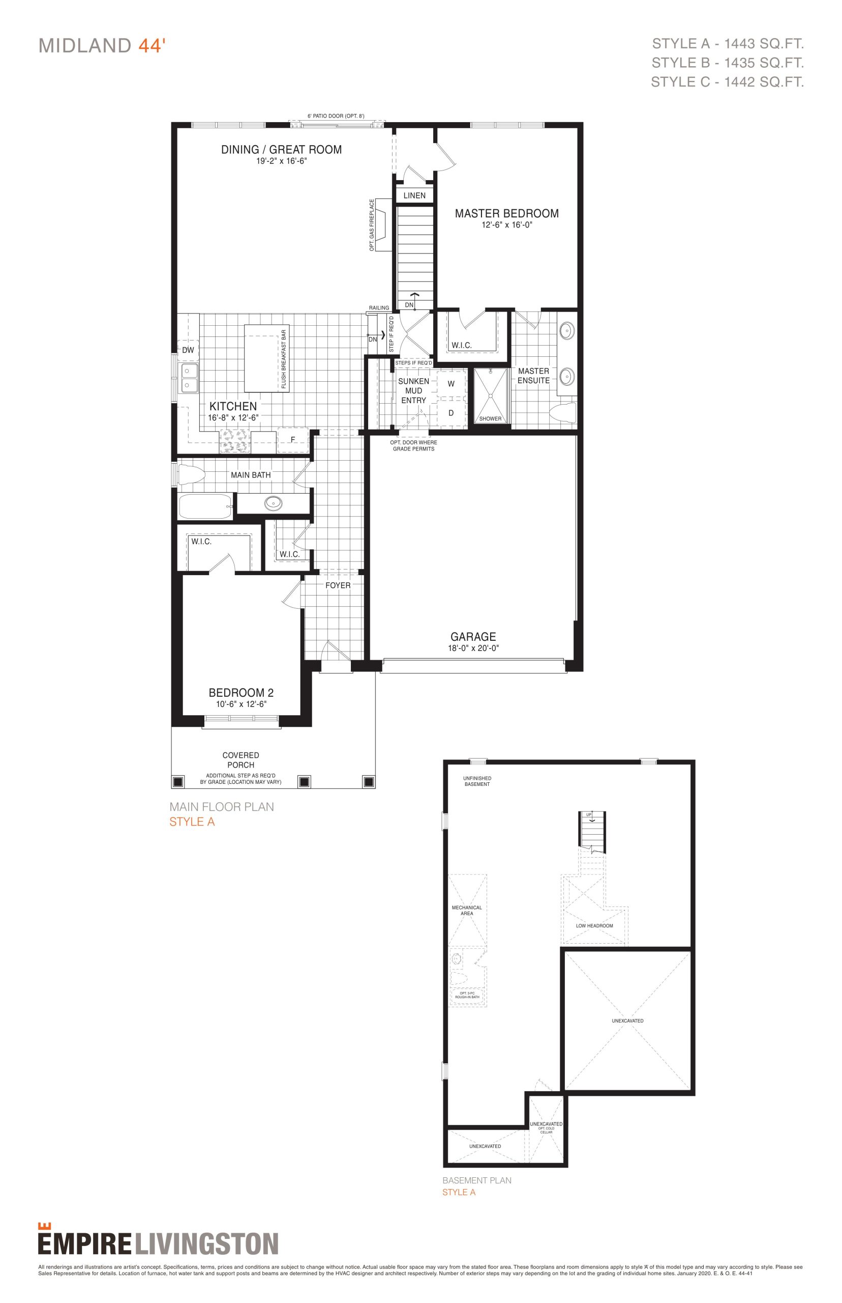 Midland floor plan