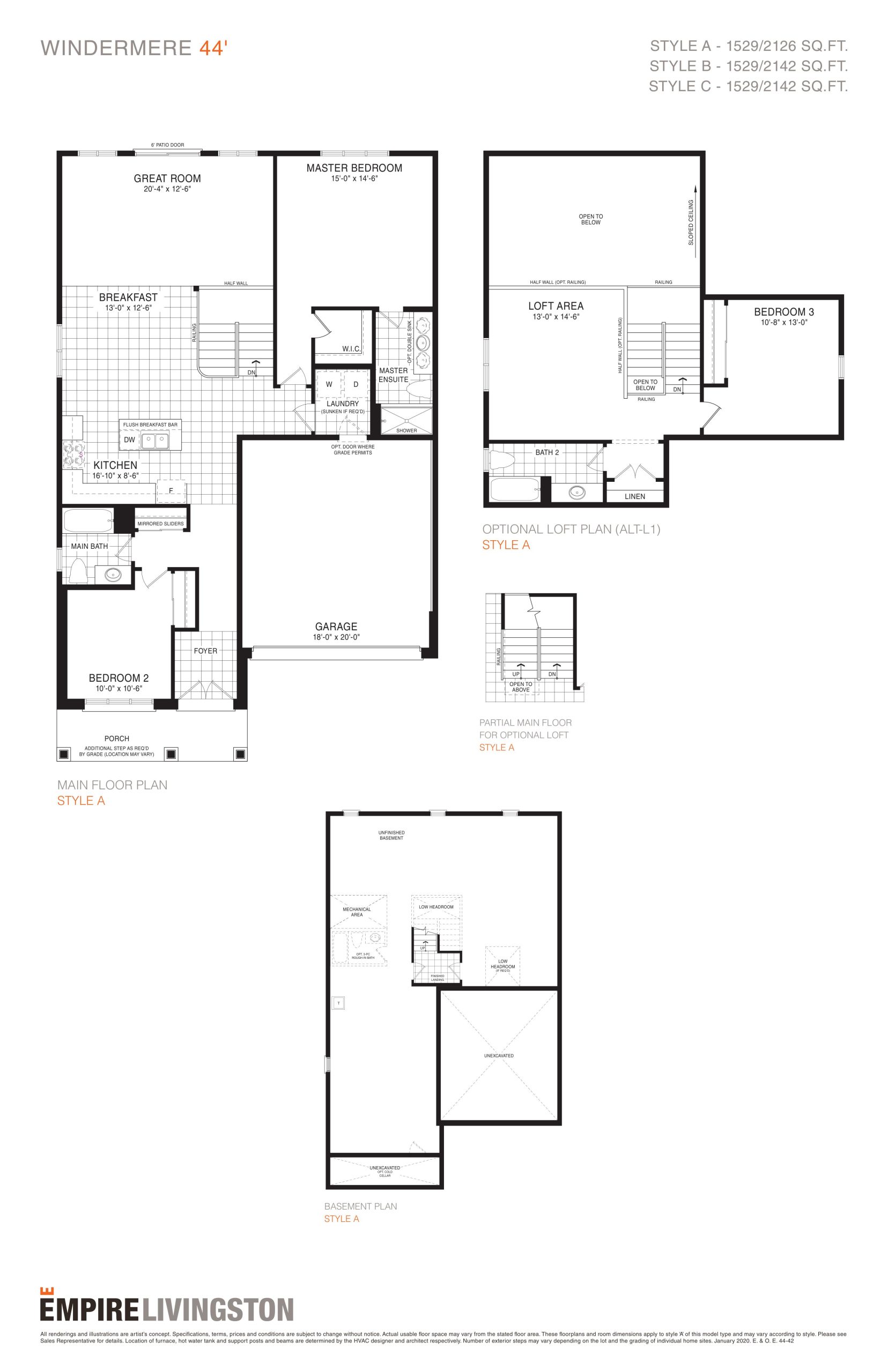 Windermere floor plan