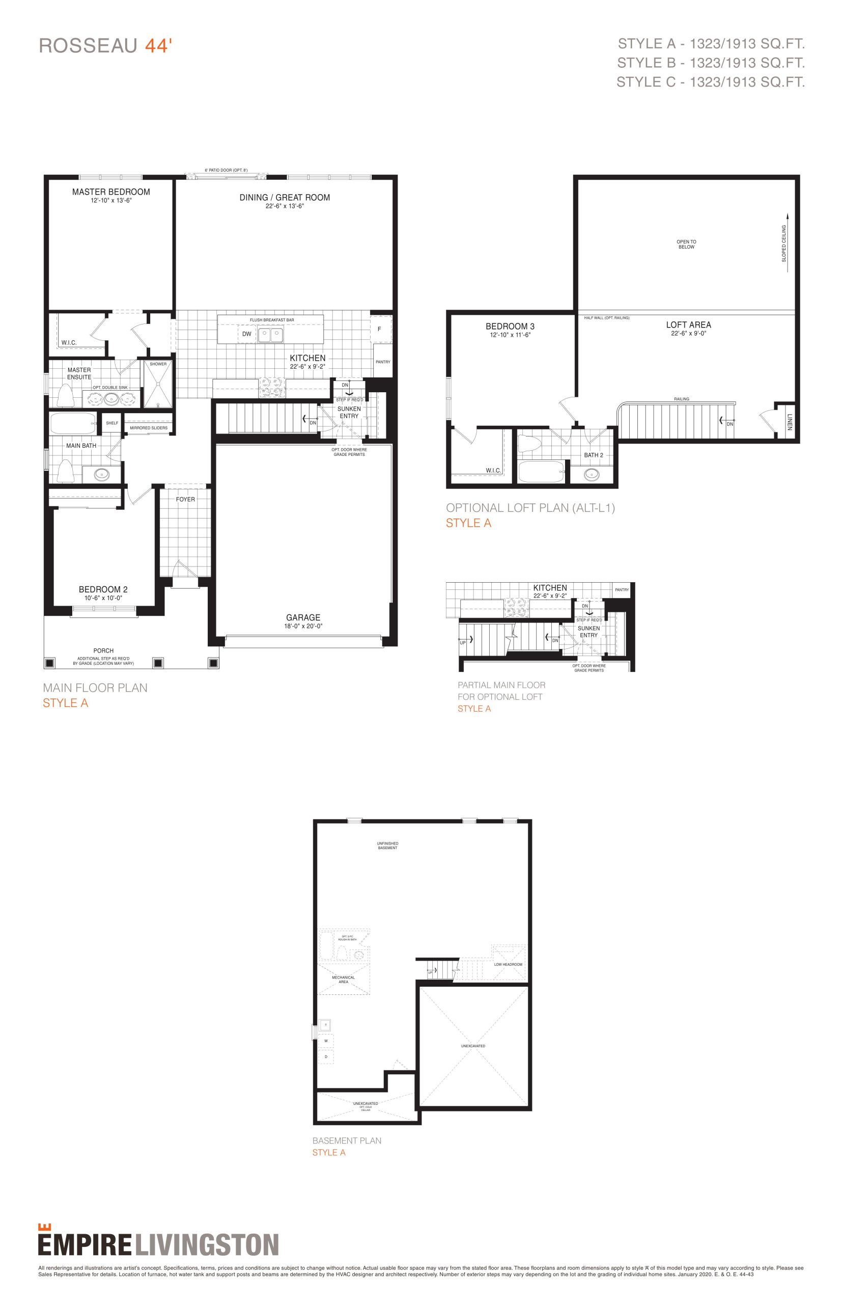 Rosseau floor plan