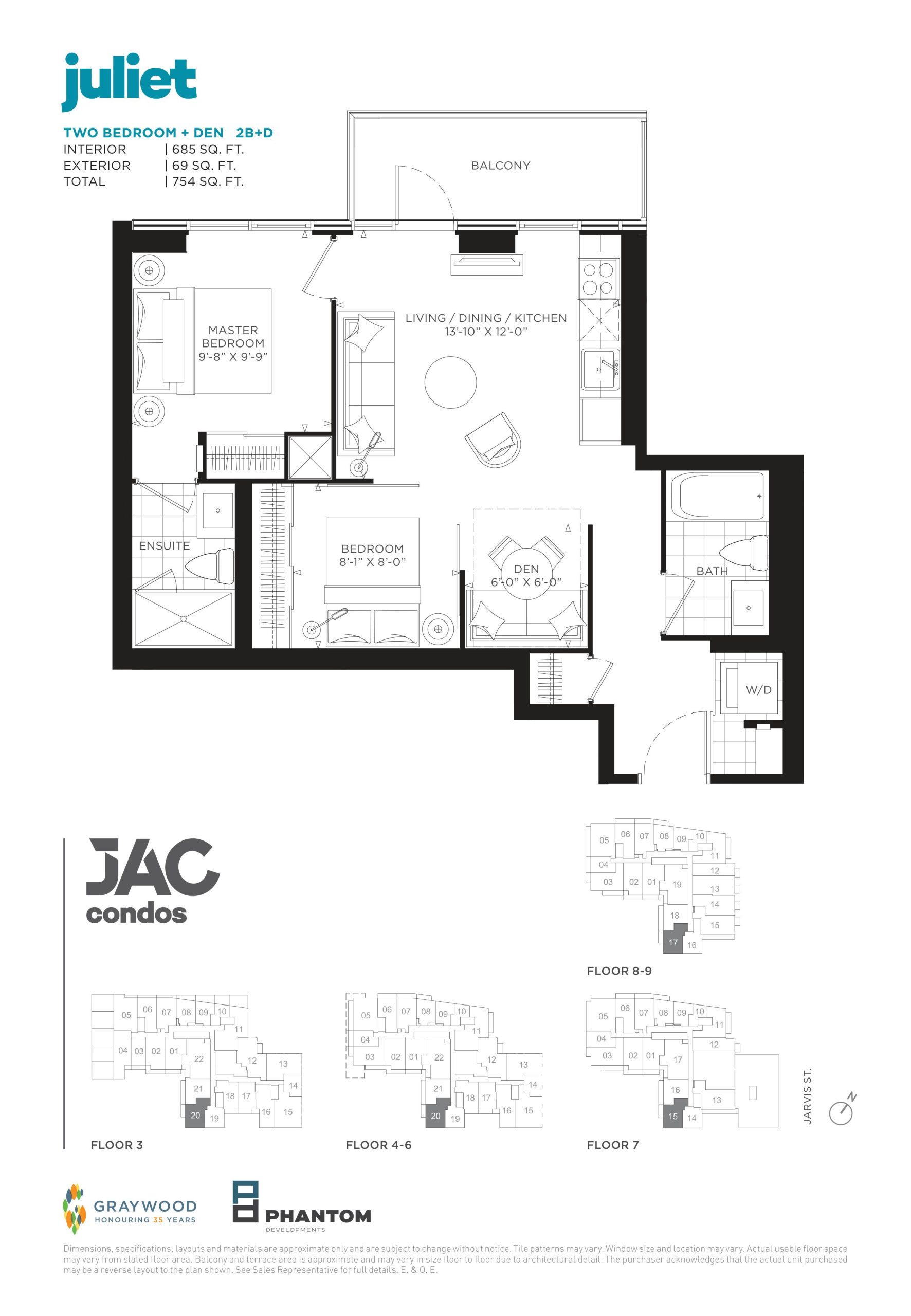 Juliet floor plan