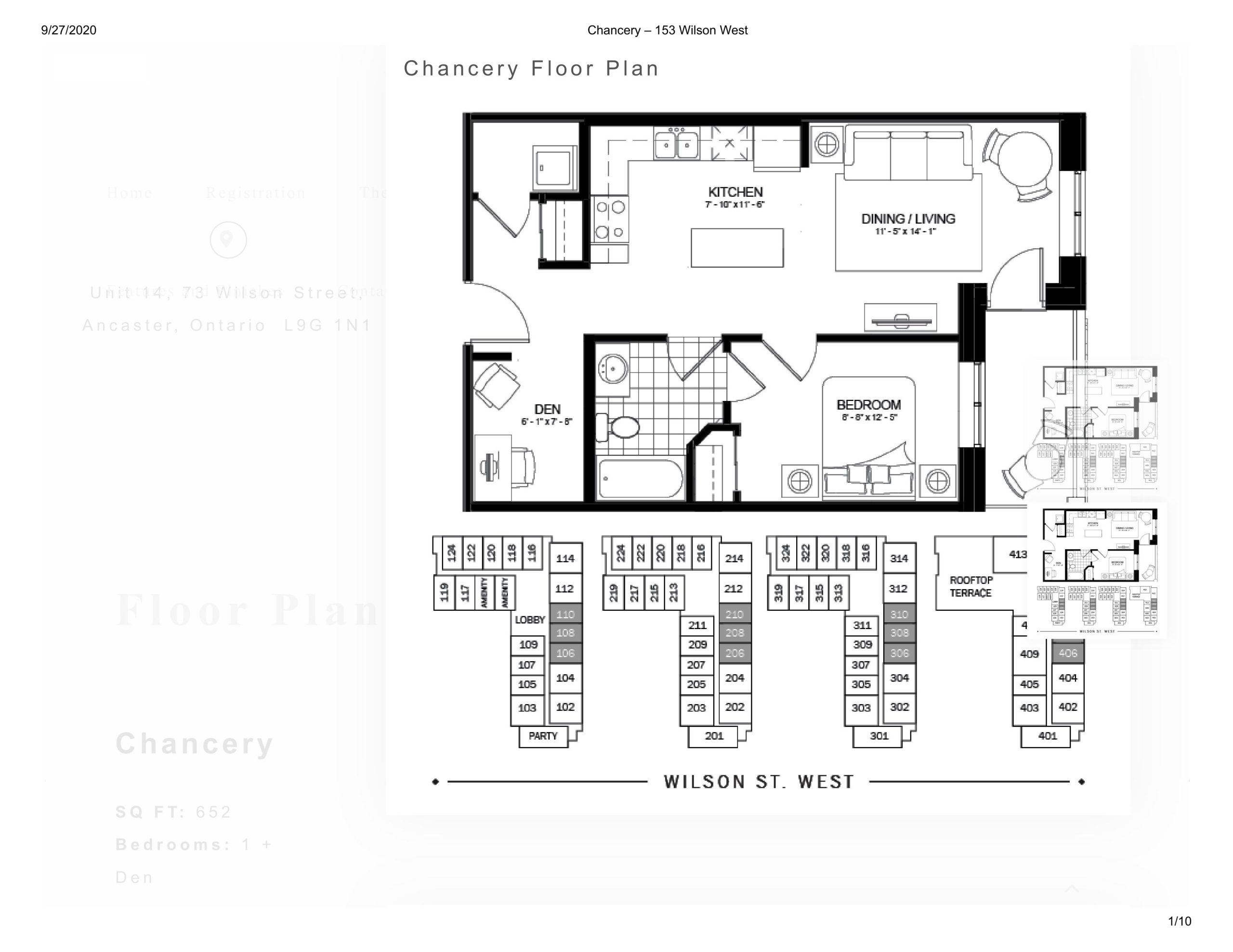 Chancery floor plan