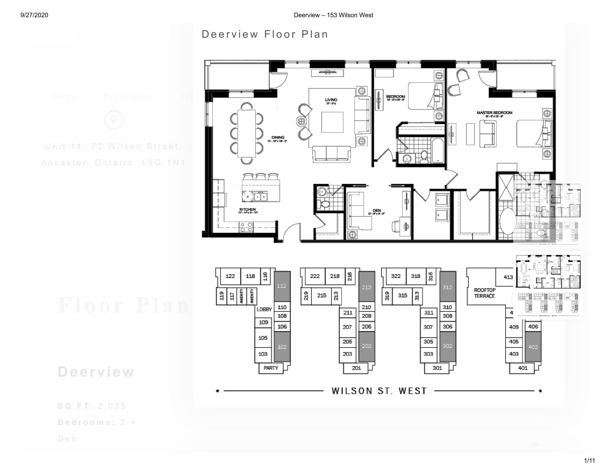 Deerview floor plan