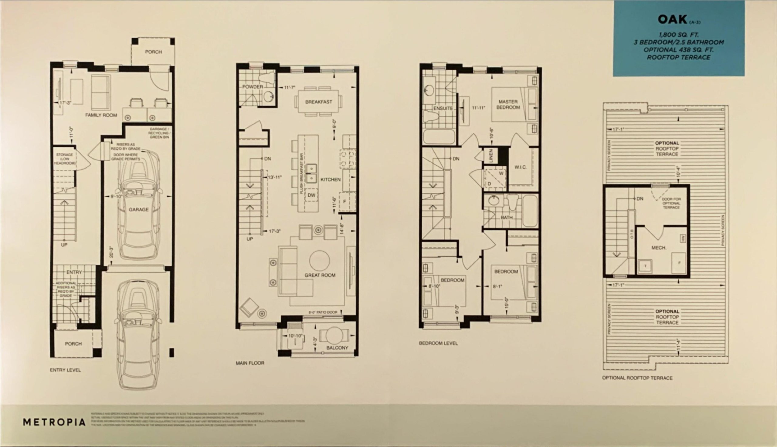 Oak floor plan