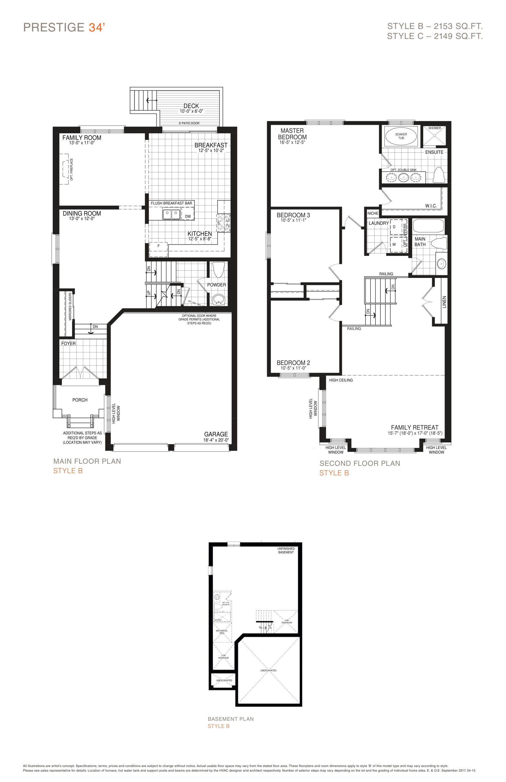 Prestige floor plan