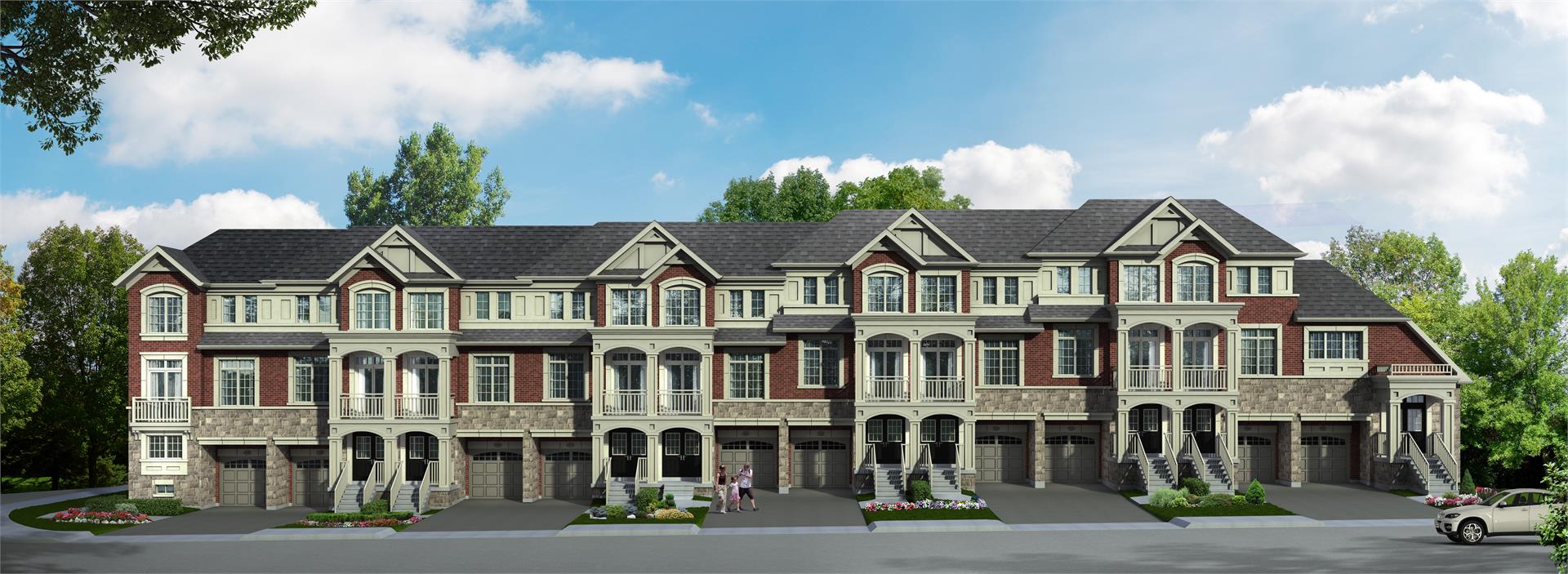 Hilltop Towns at Old Harwood & Grayson in Ajax — rendering 5