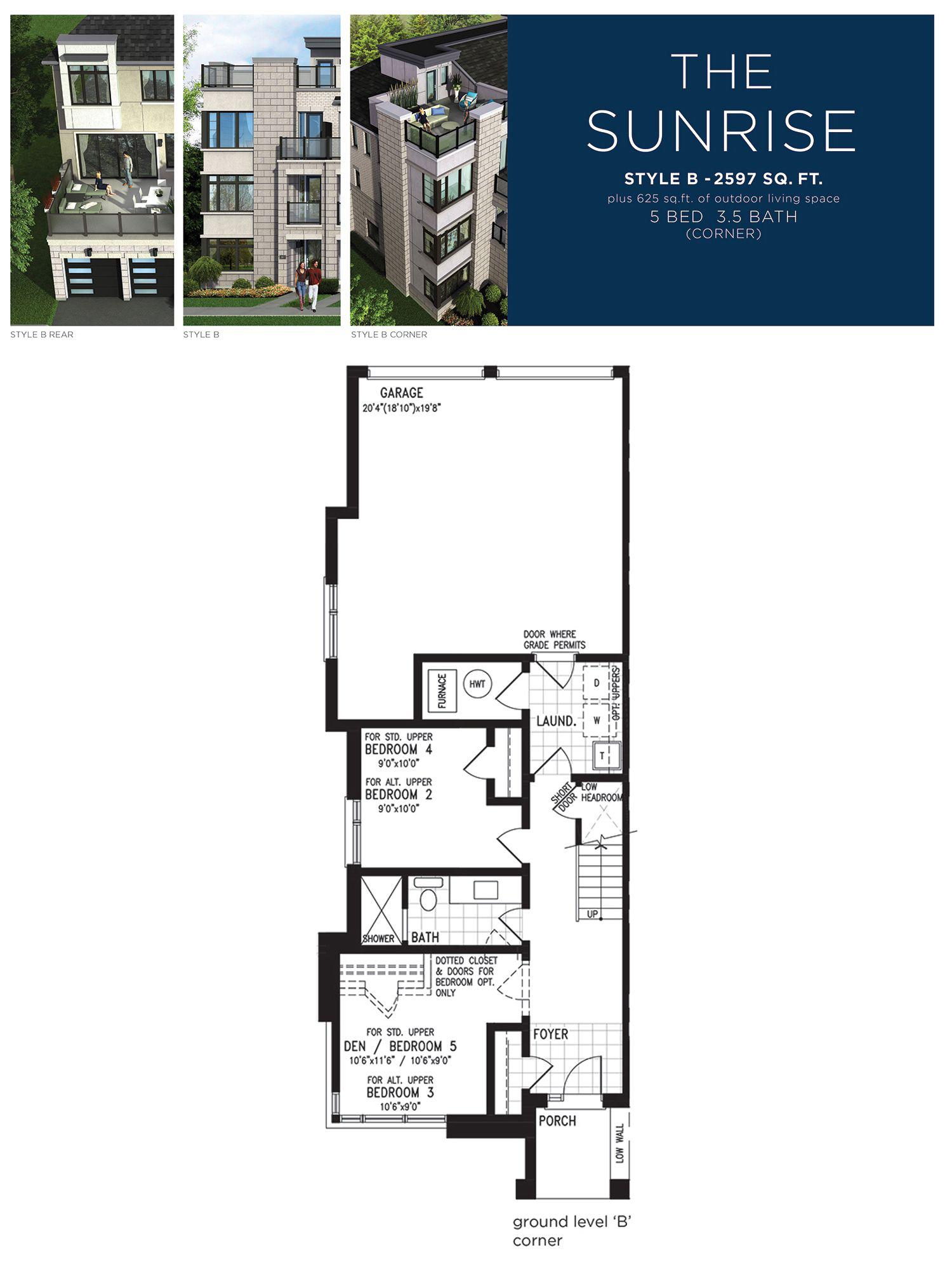 The Sunrise floor plan