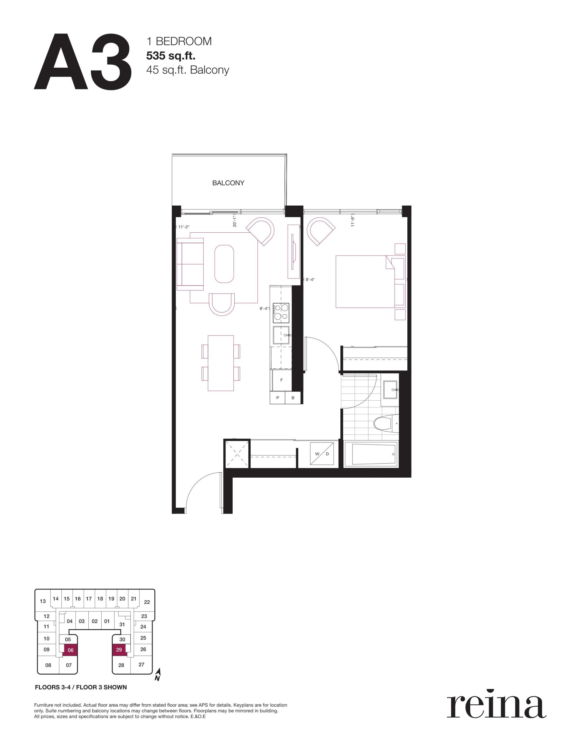 A3 floor plan