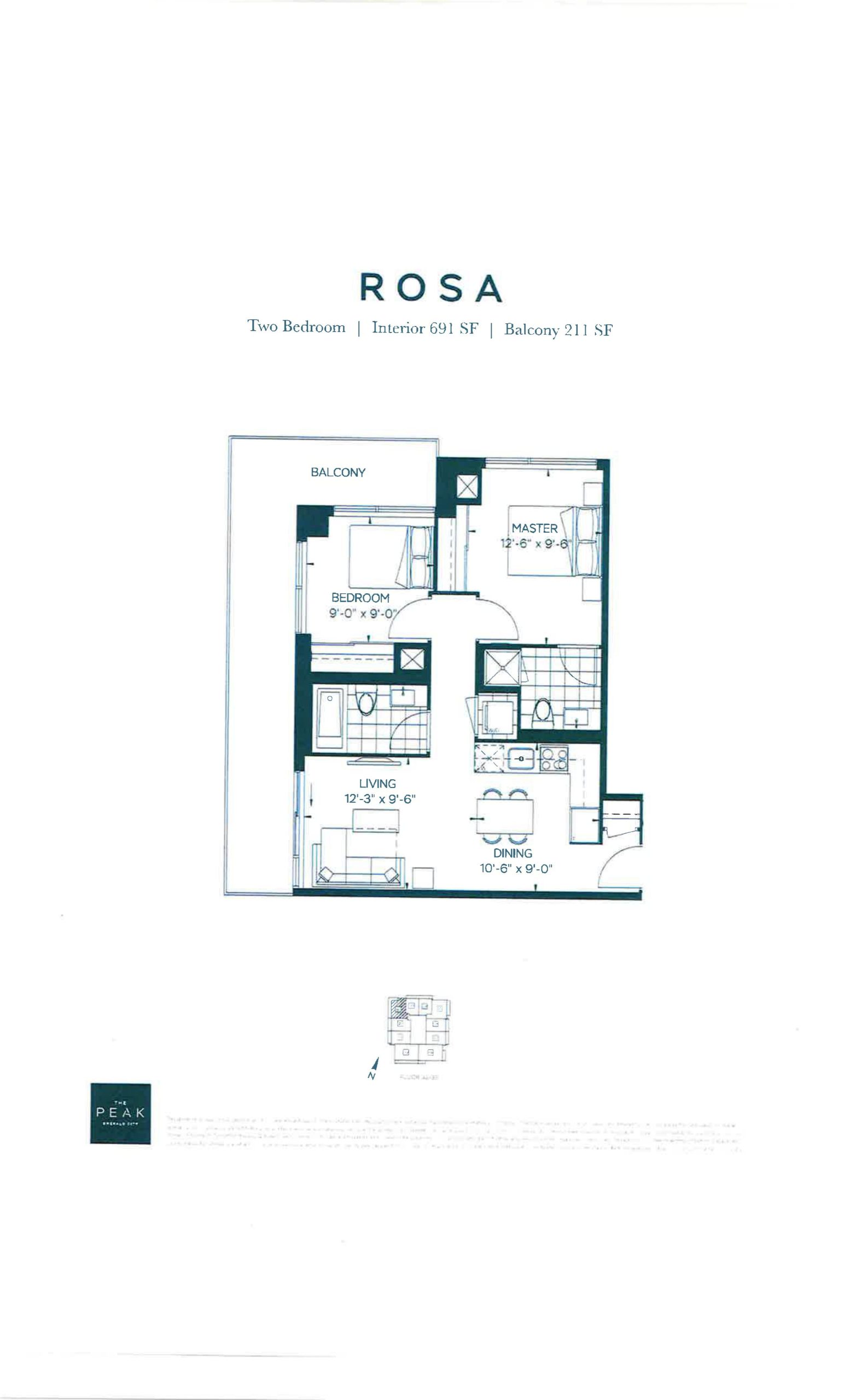 Rosa floor plan