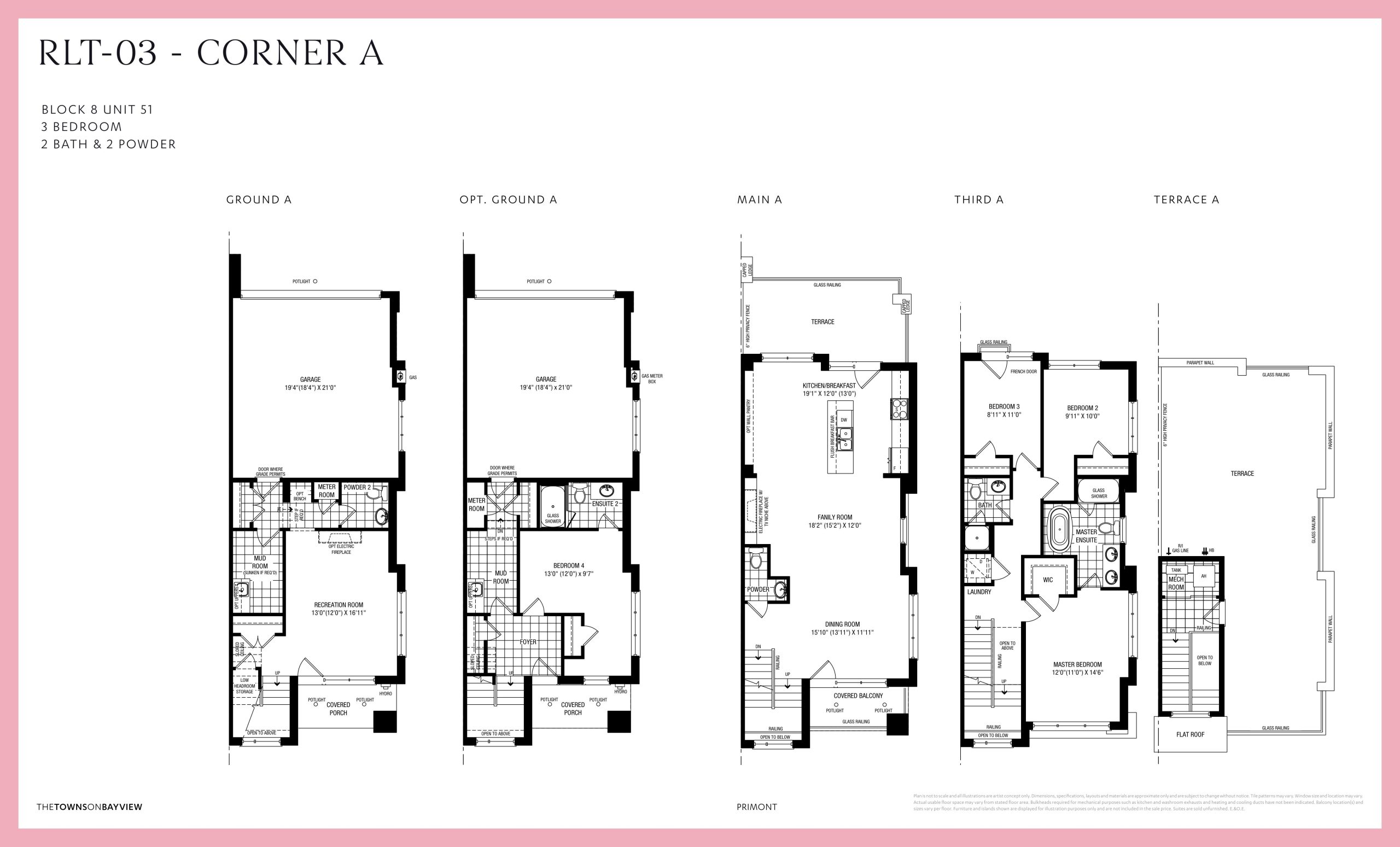 RLT 03 - Corner A floor plan