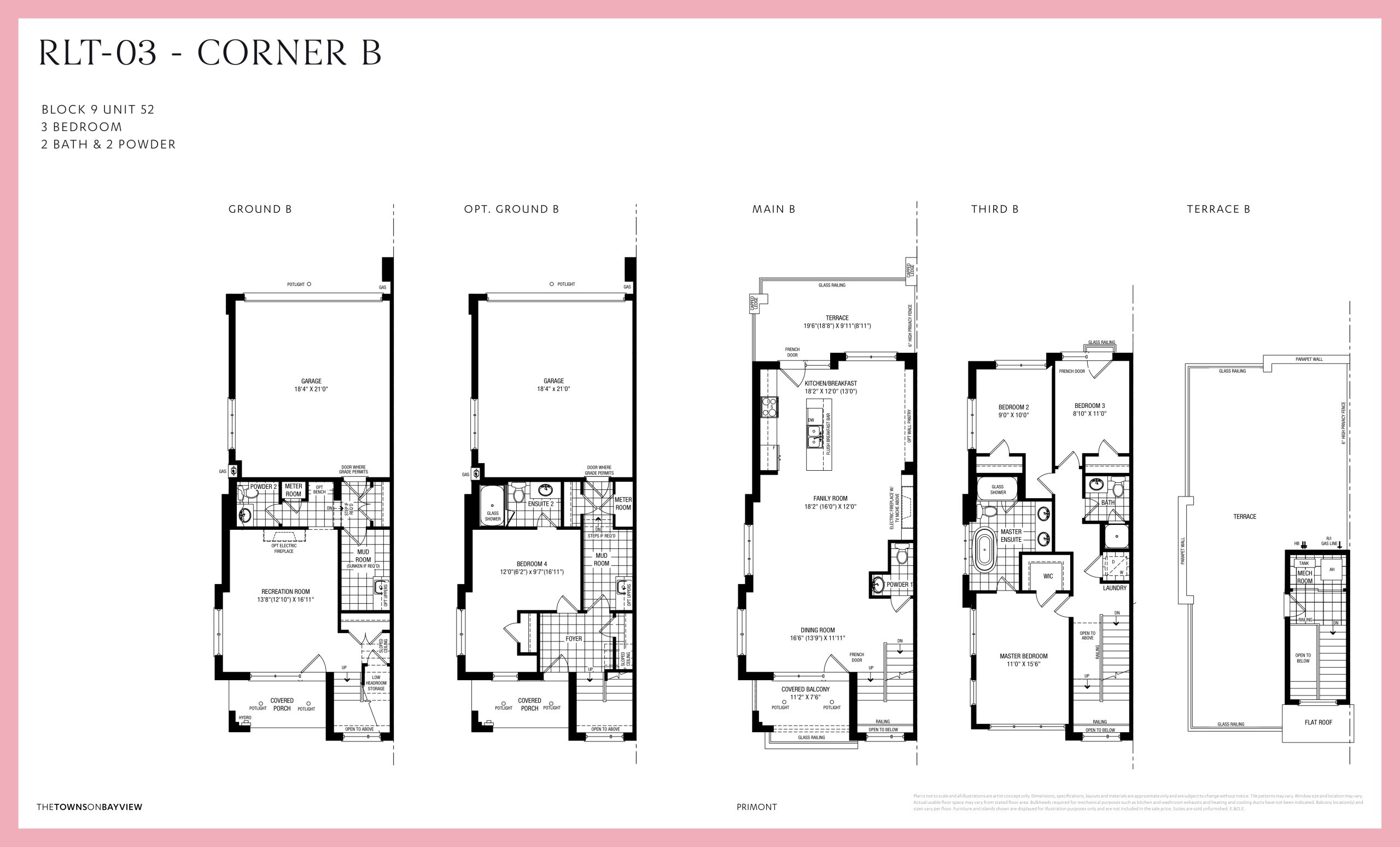 RLT 03 - Corner B floor plan