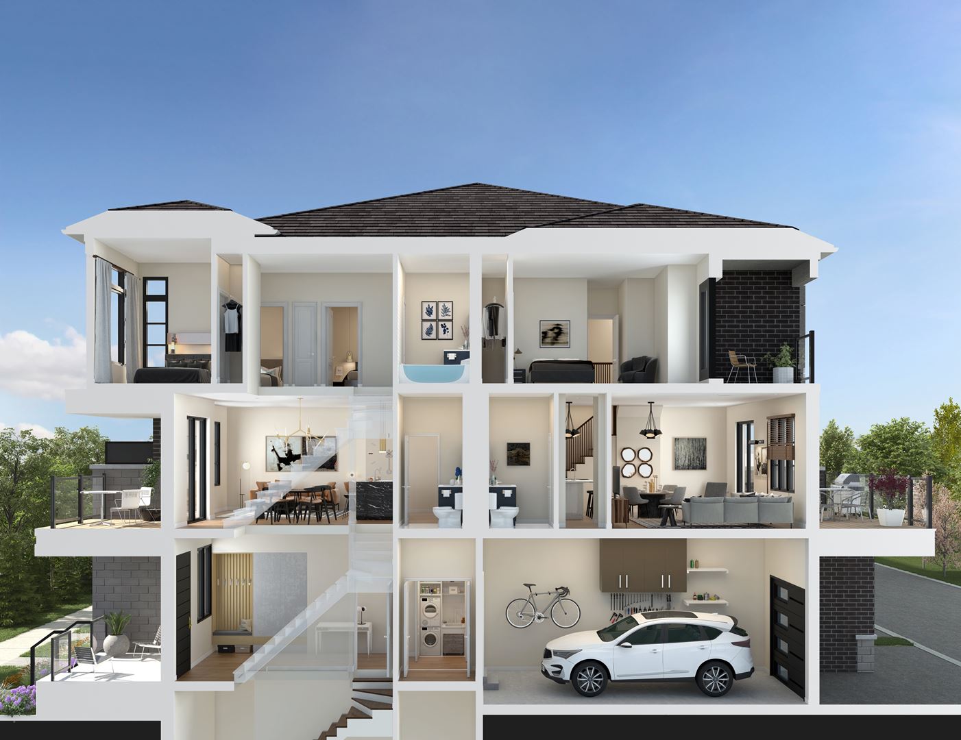 Twelve Oaks Towns rendering 5