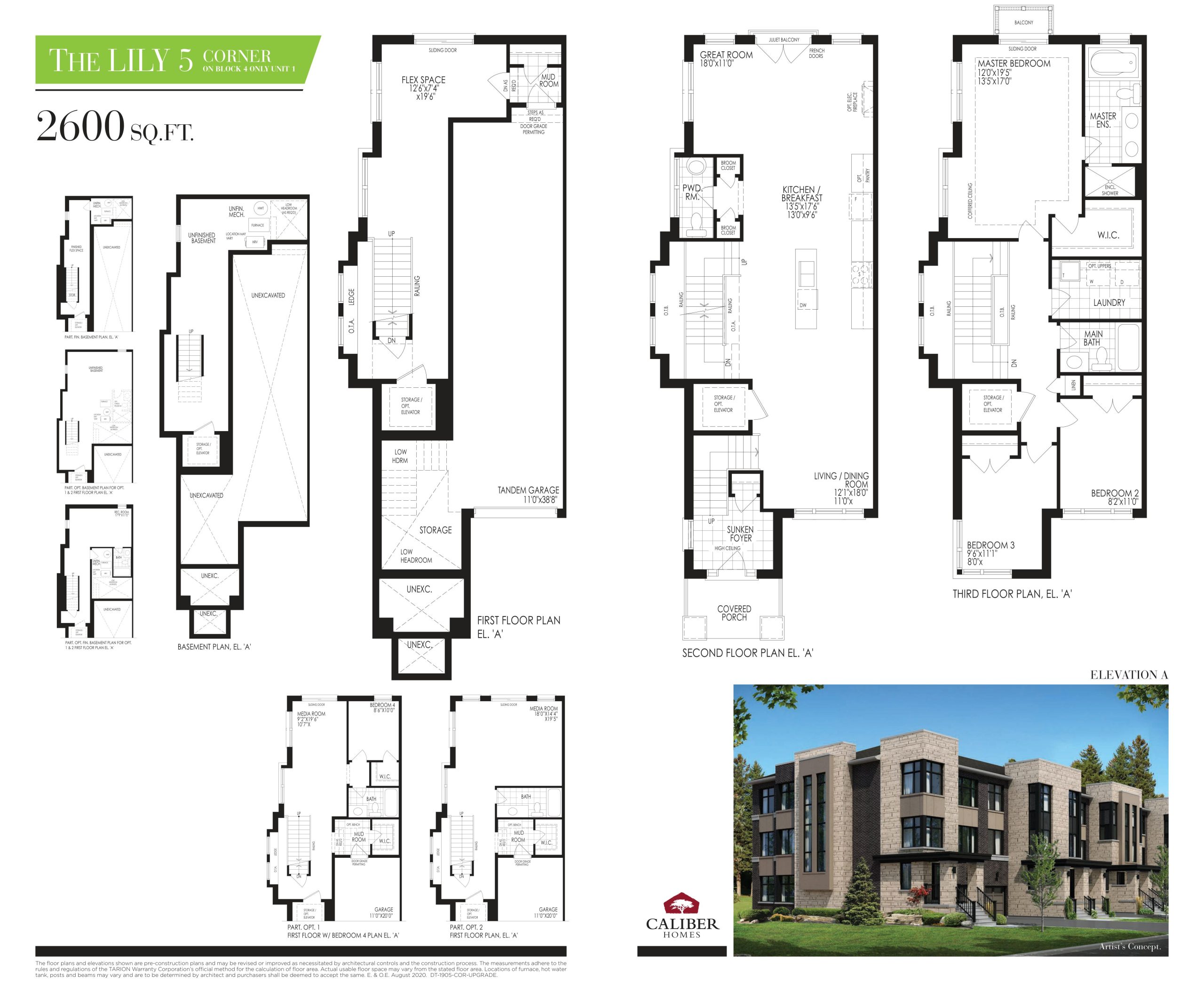 The Lily 5 - Corner floor plan