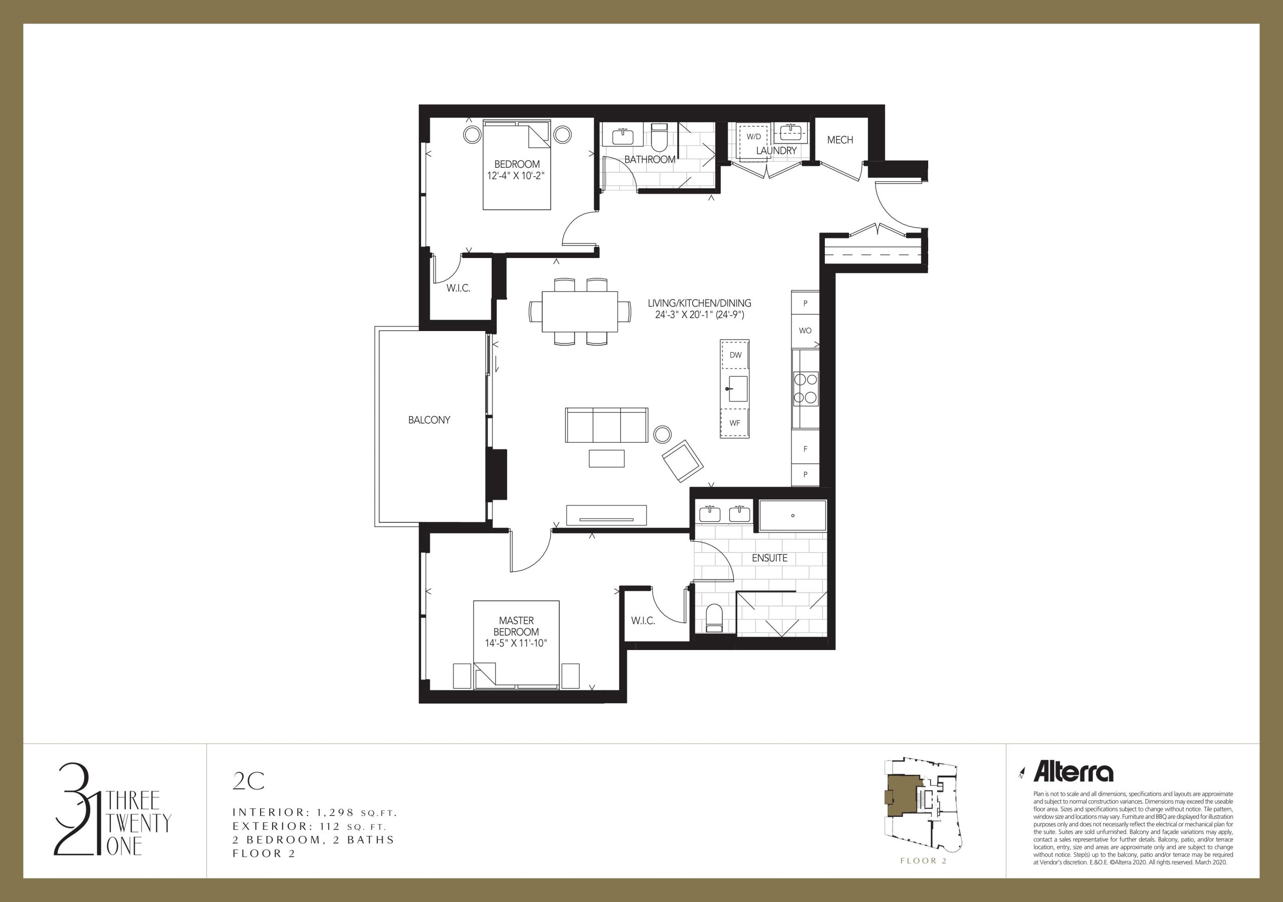 2C floor plan