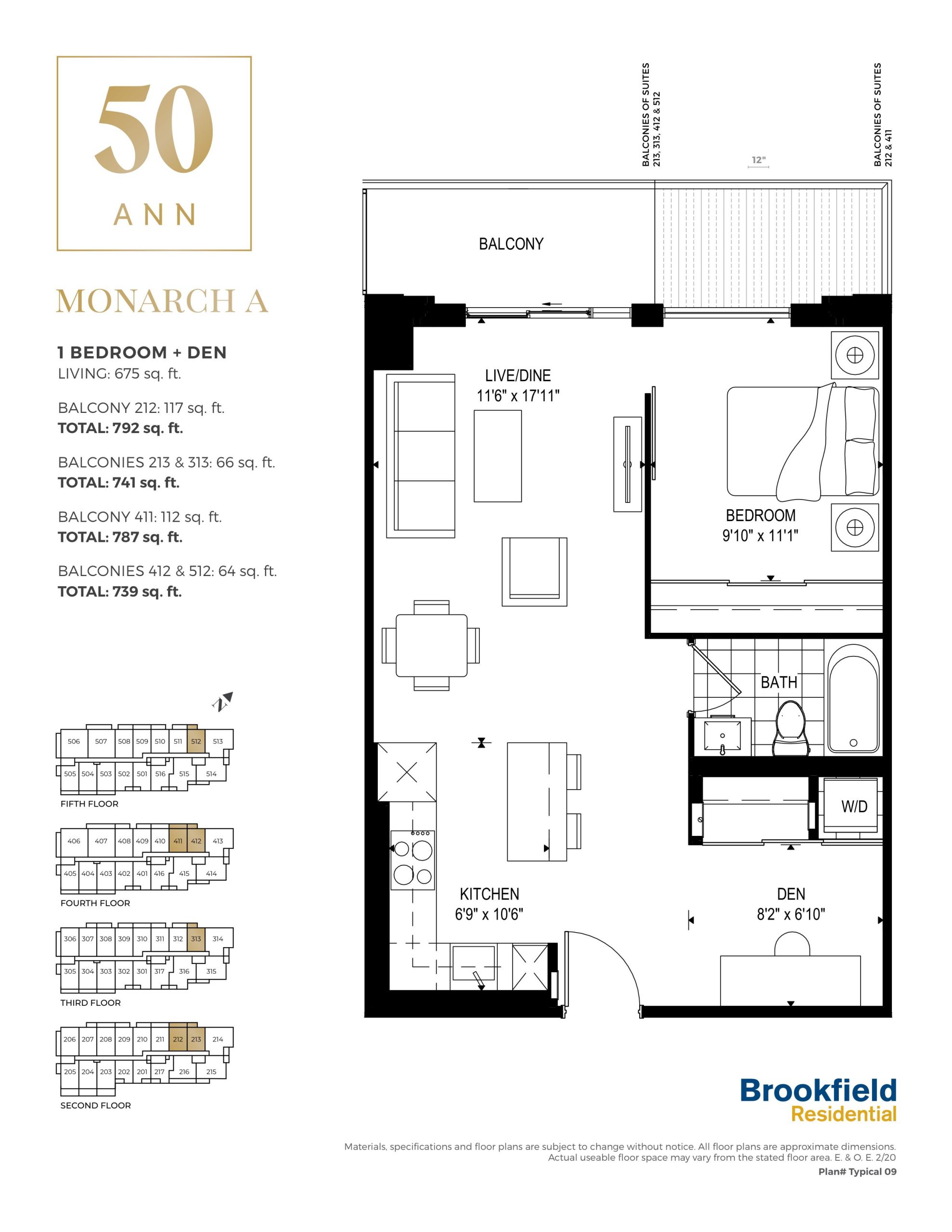 Monarch A floor plan