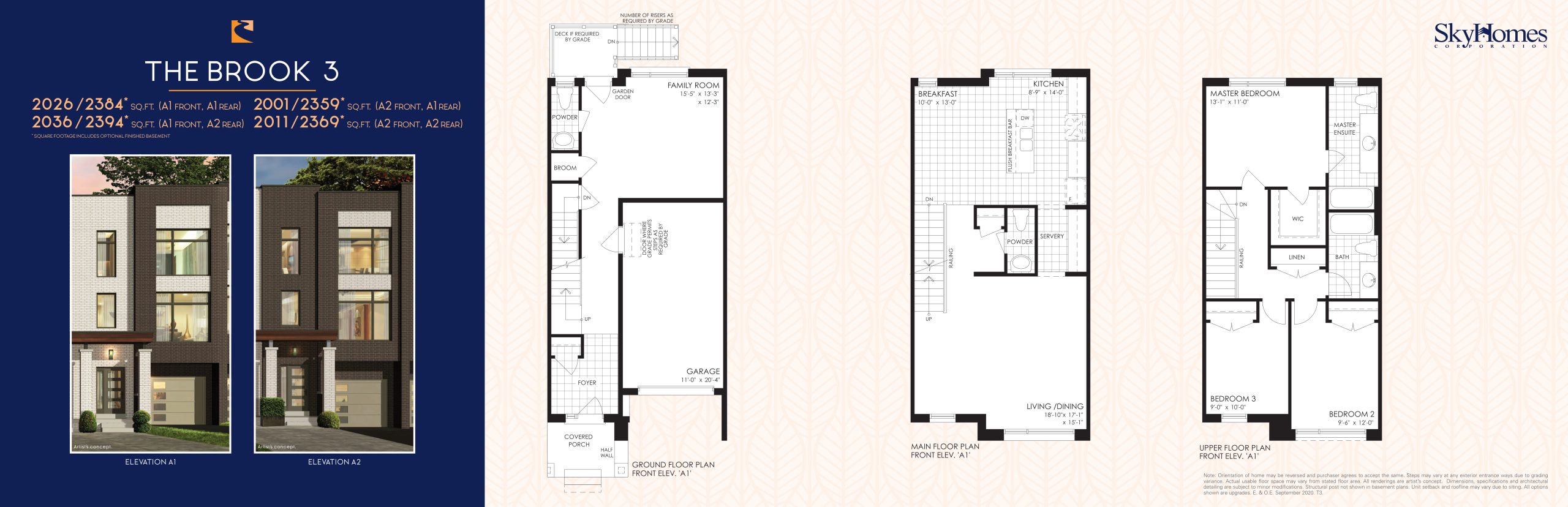 The Brook 3 (1/2) floor plan