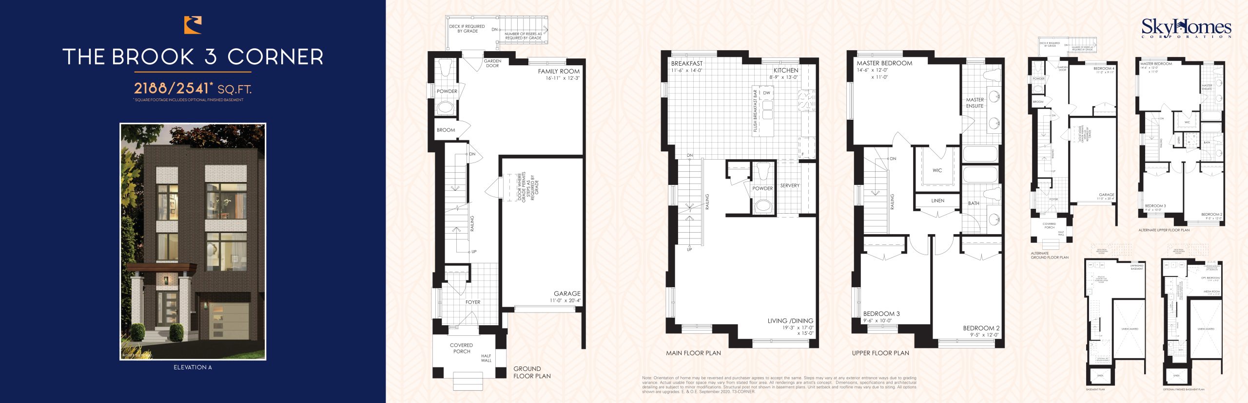 The Brook 3 Corner floor plan