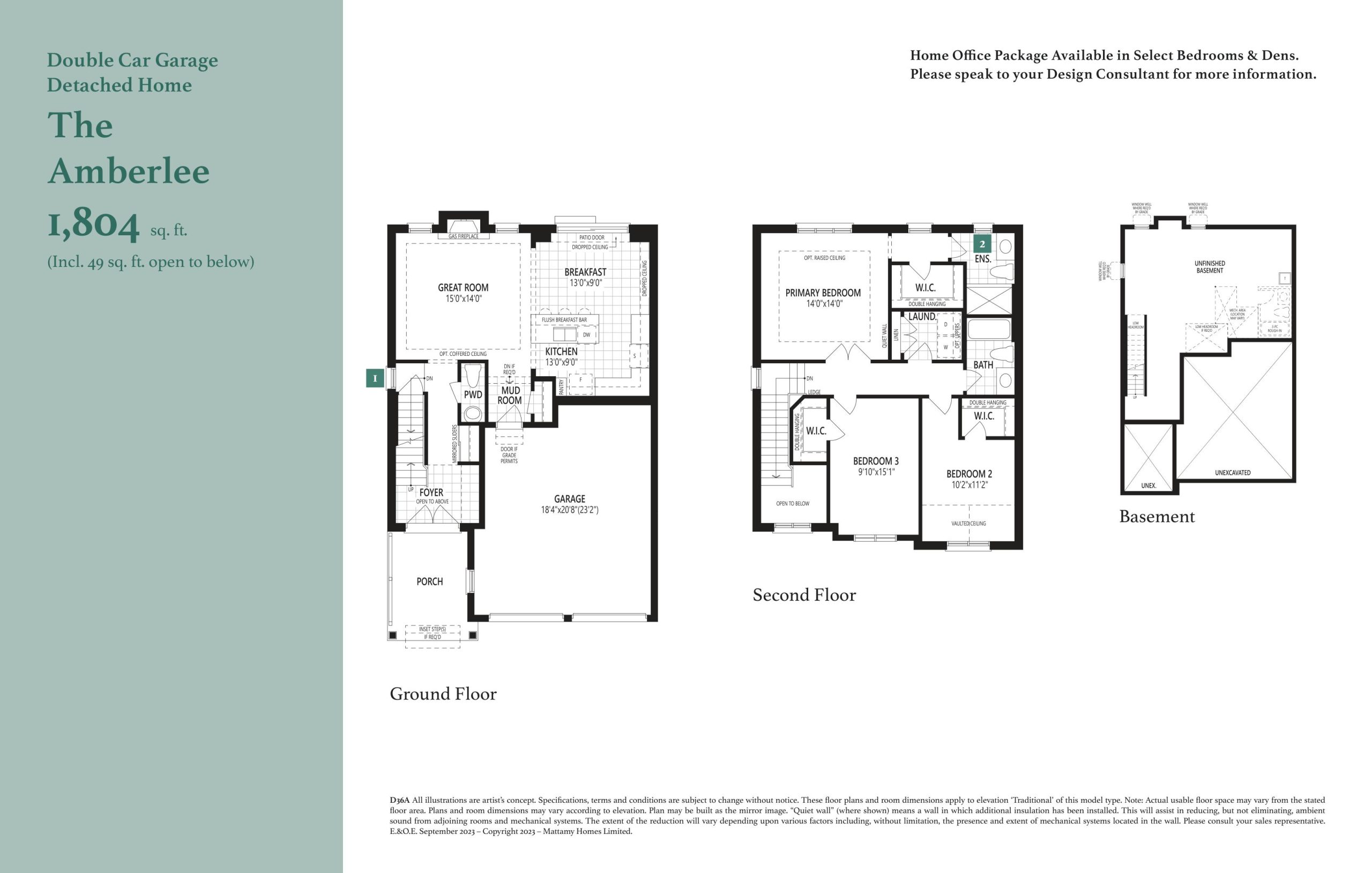 The Amberlee floor plan