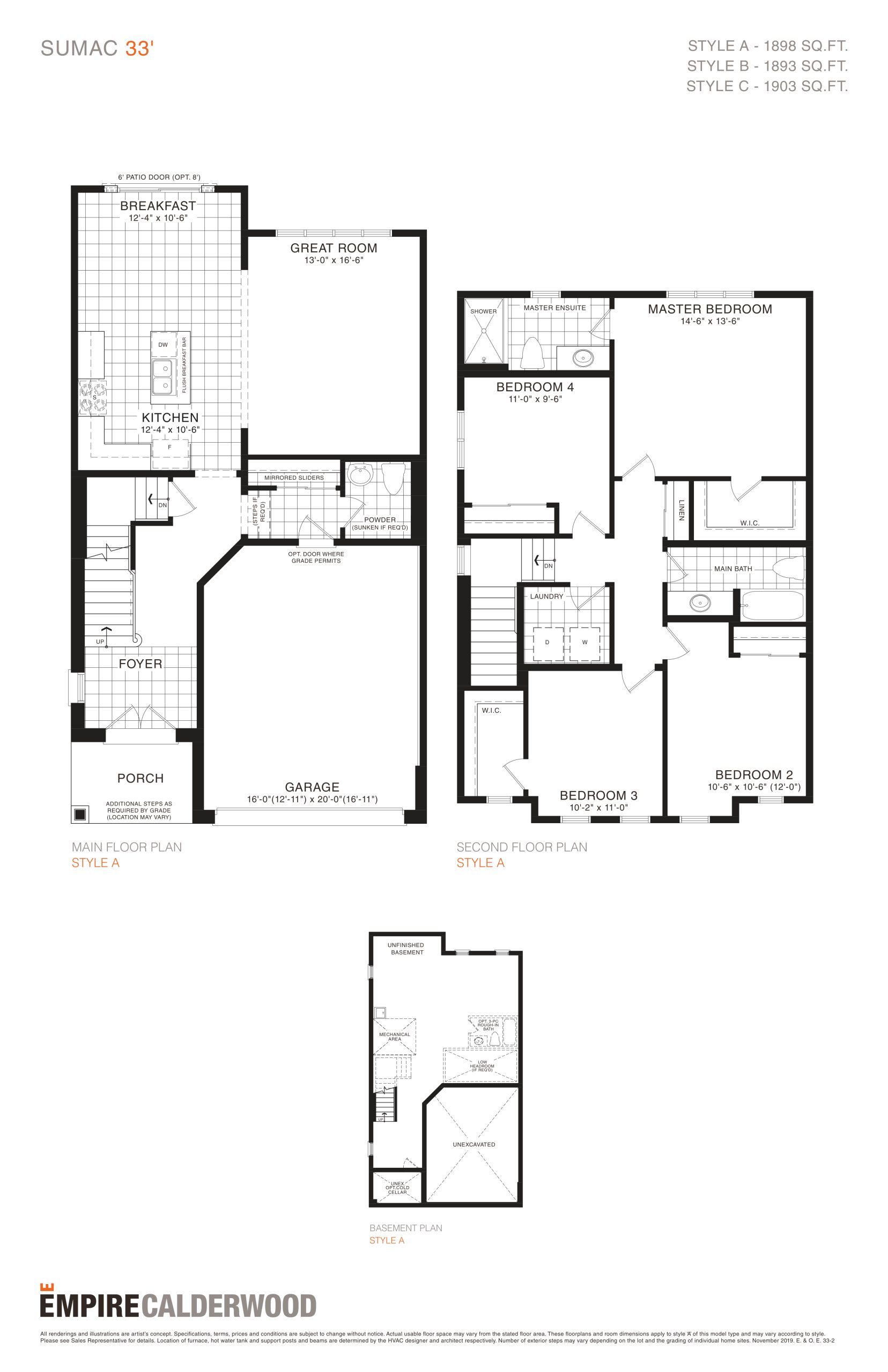 Sumac floor plan