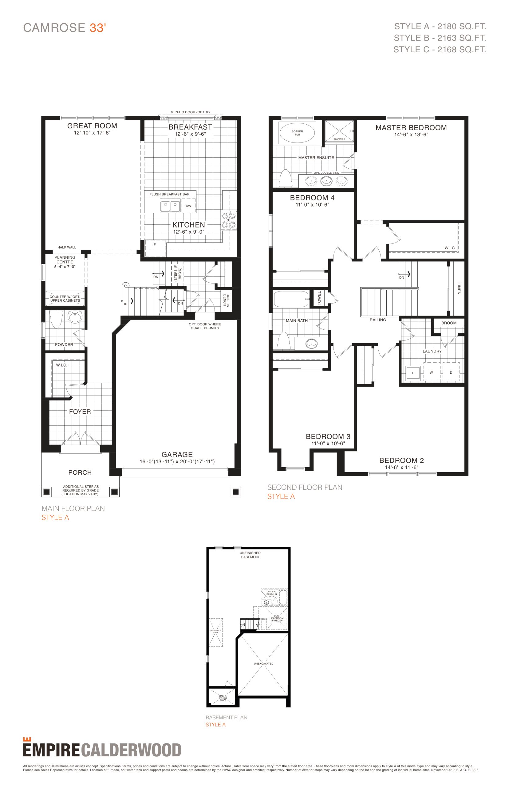 Camrose floor plan
