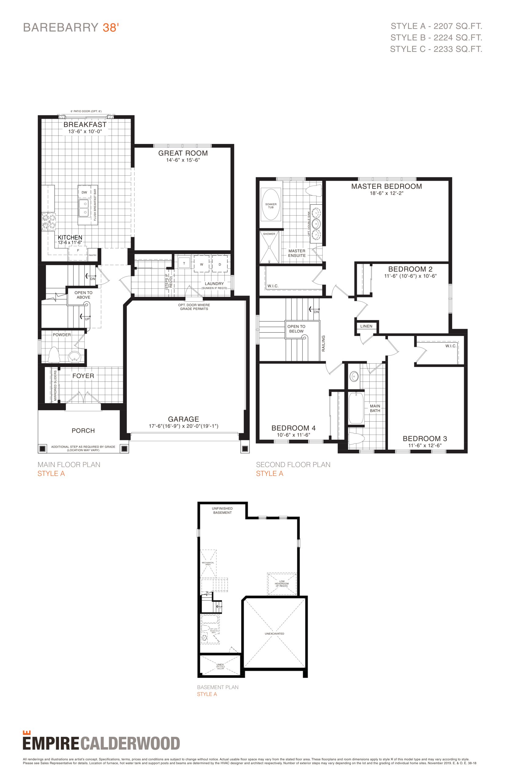 Barebarry floor plan