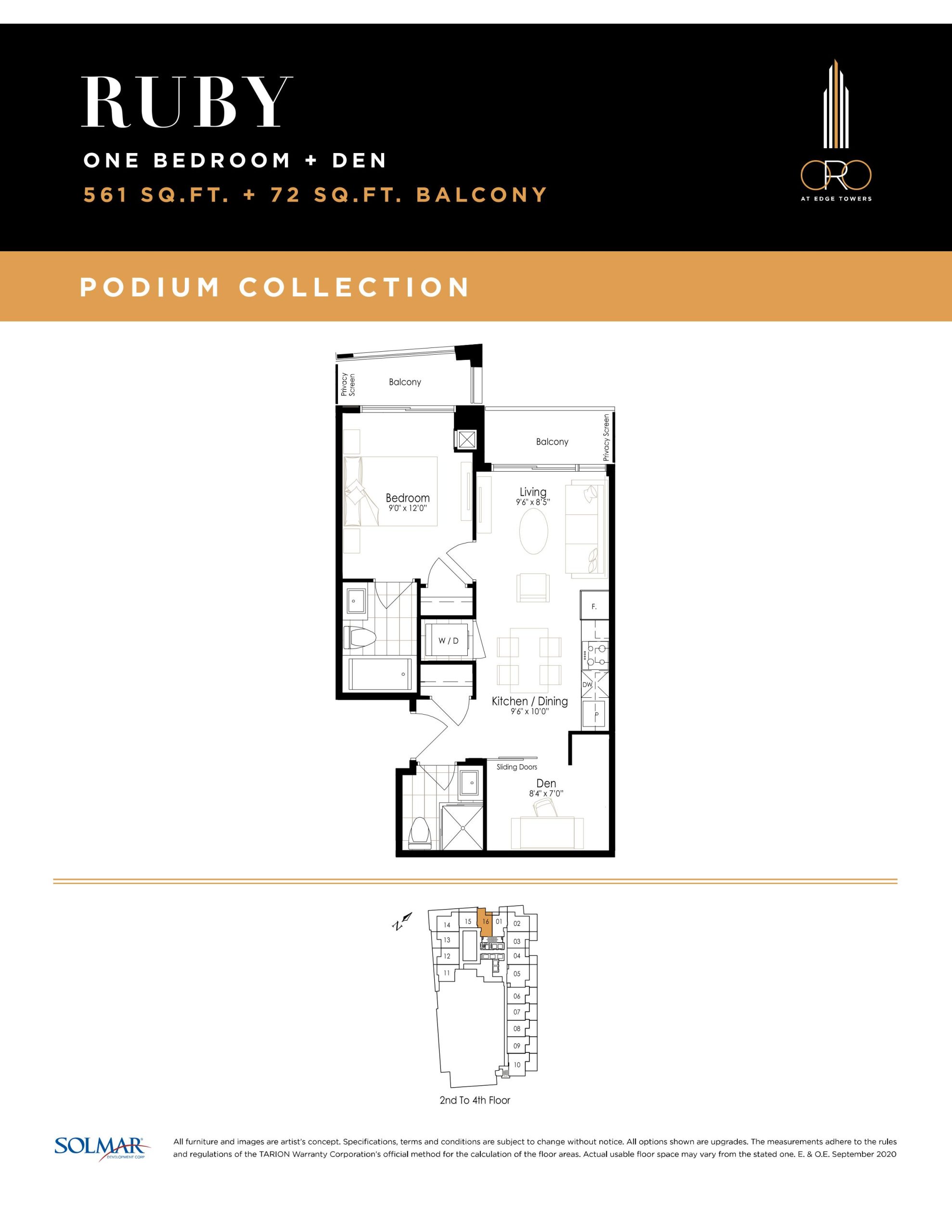 Ruby (Podium Collection) floor plan