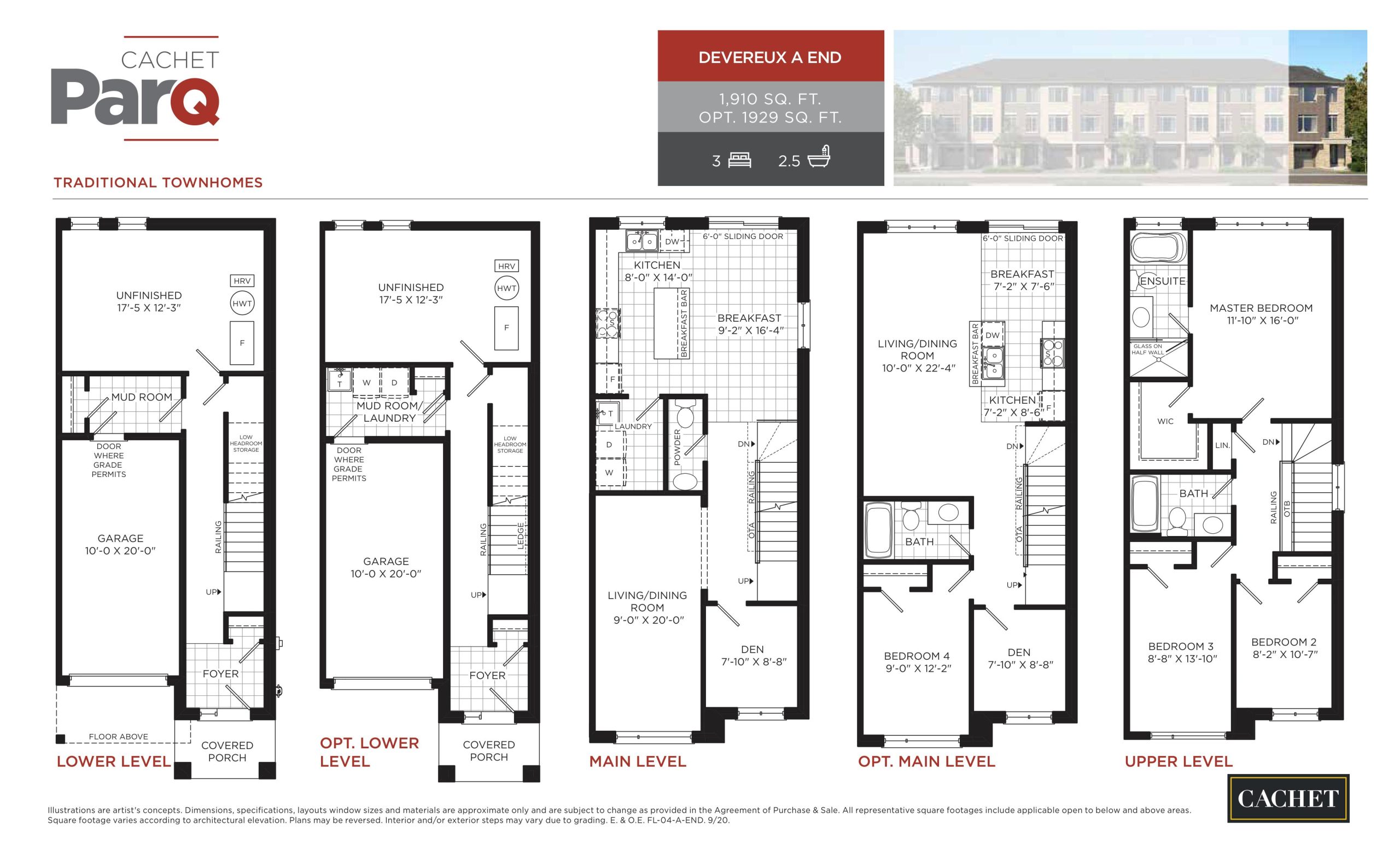 Devereux A End floor plan