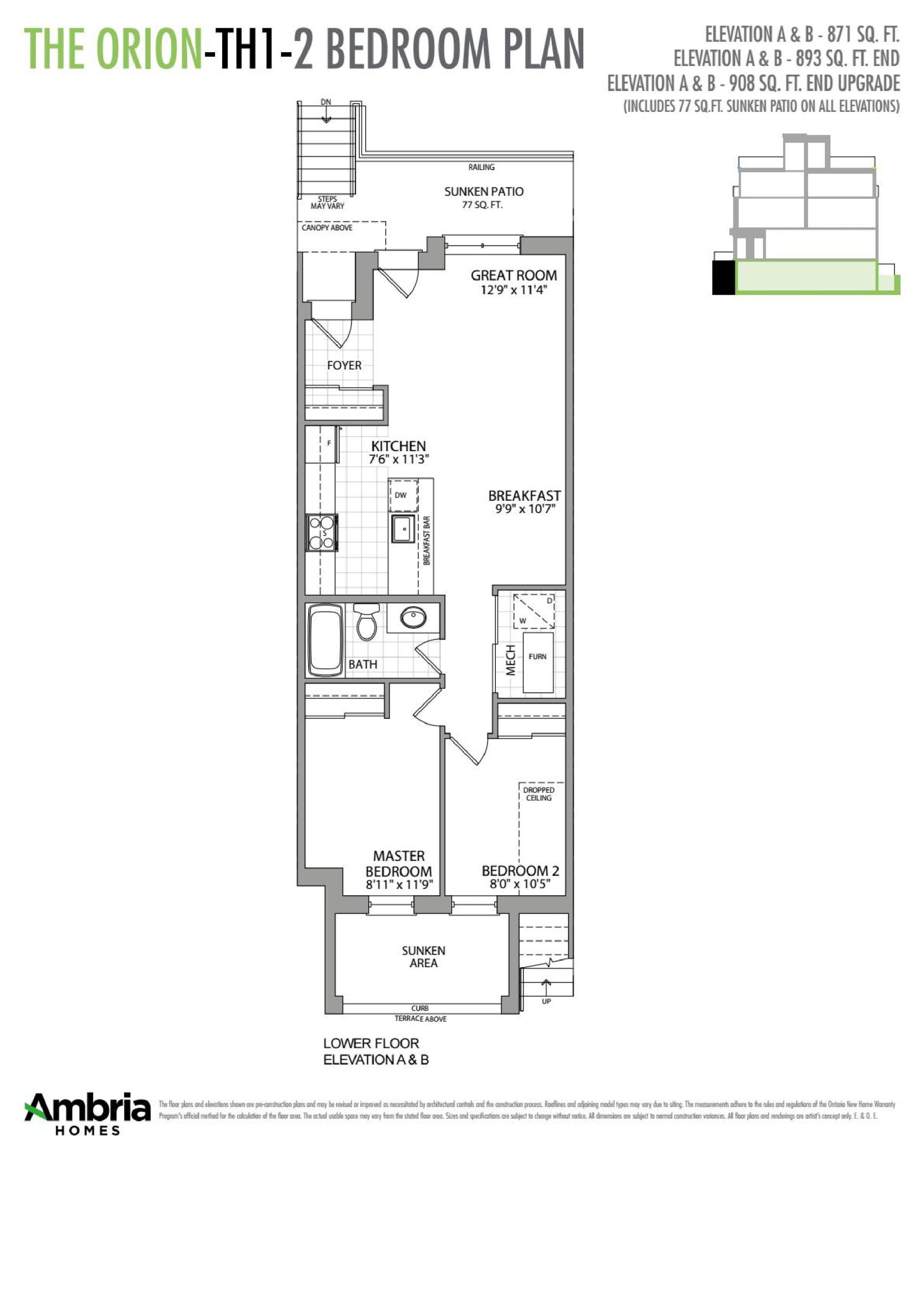 The Orion floor plan
