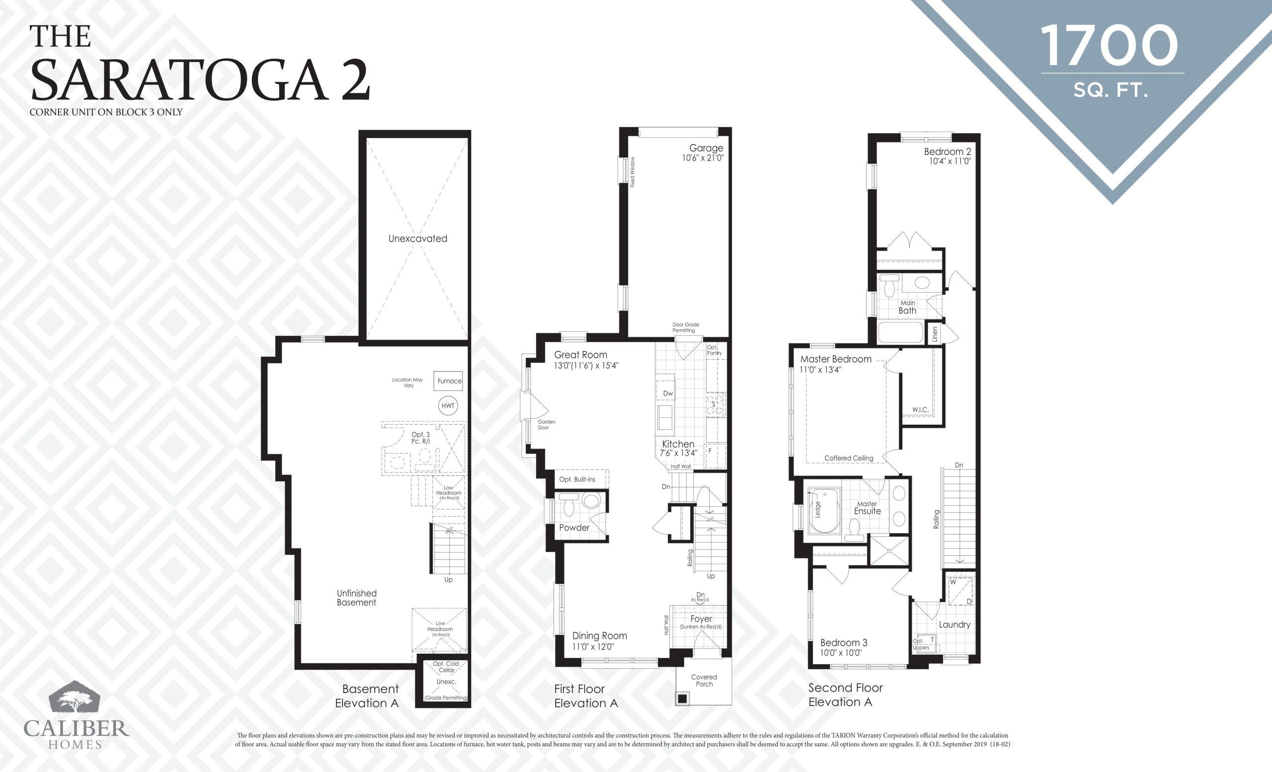 The Saratoga 2 floor plan