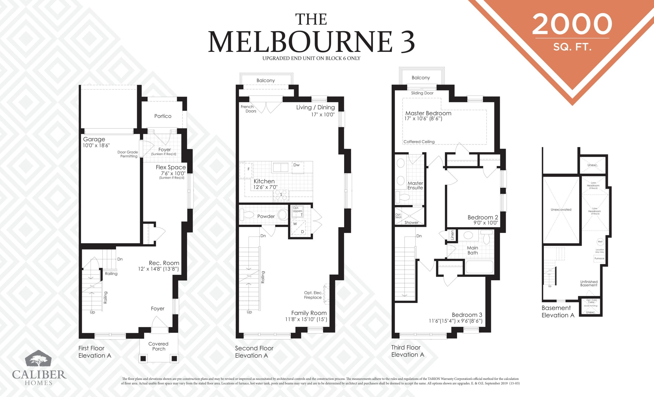The Melbourne 3 floor plan