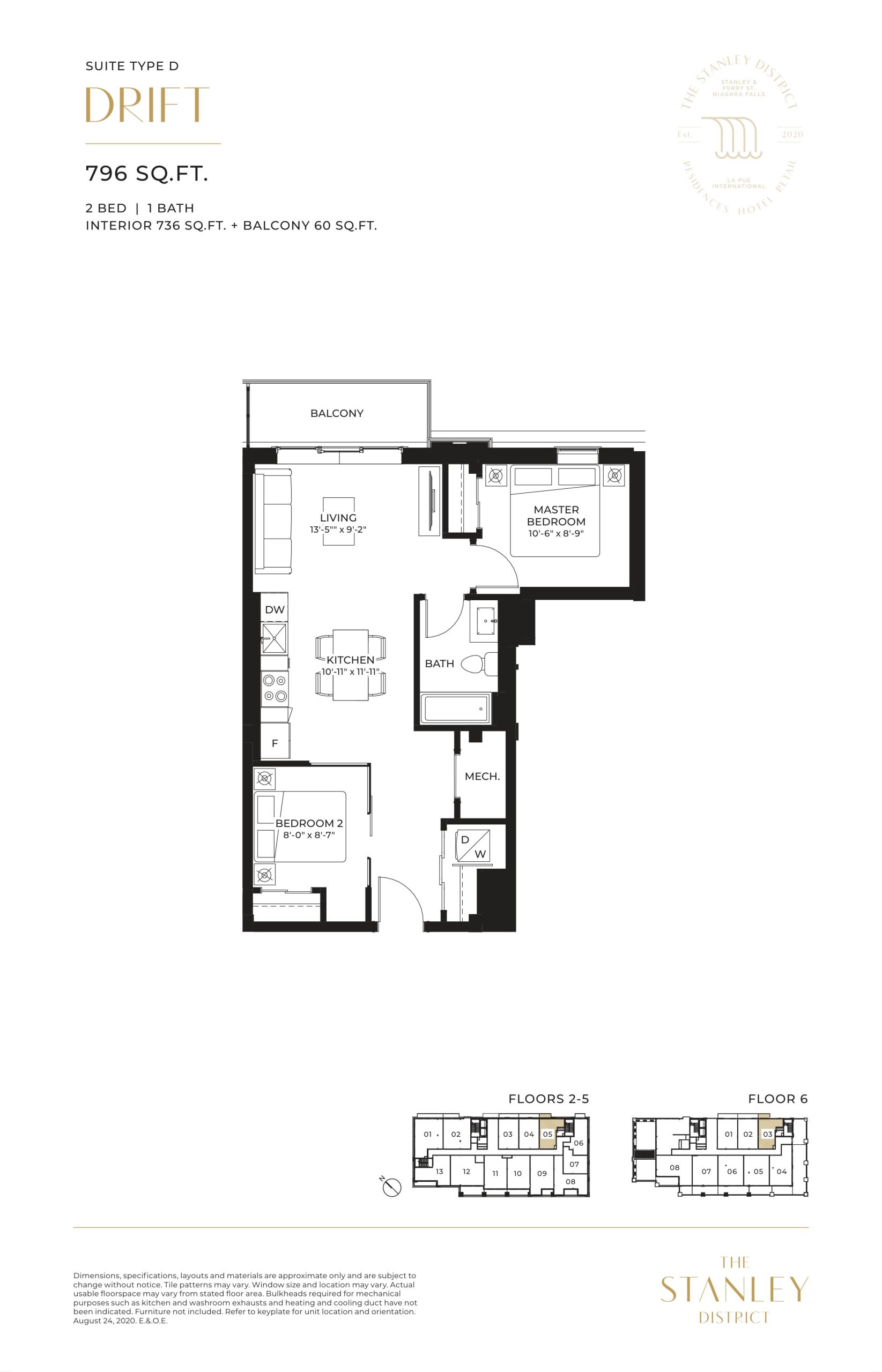 Drift floor plan