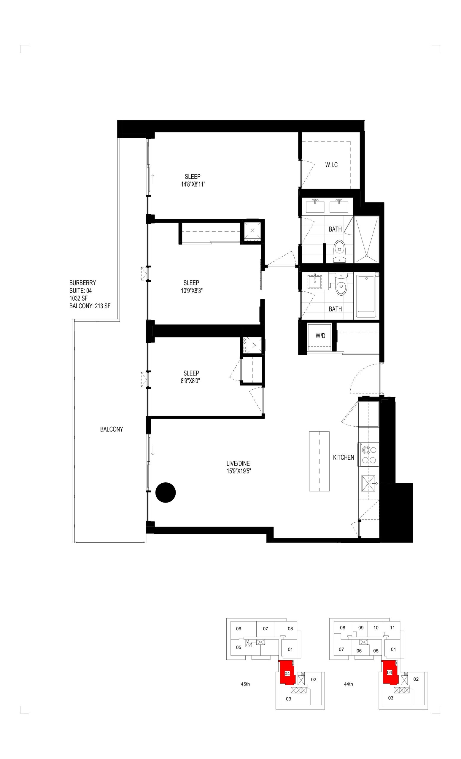 Burberry floor plan