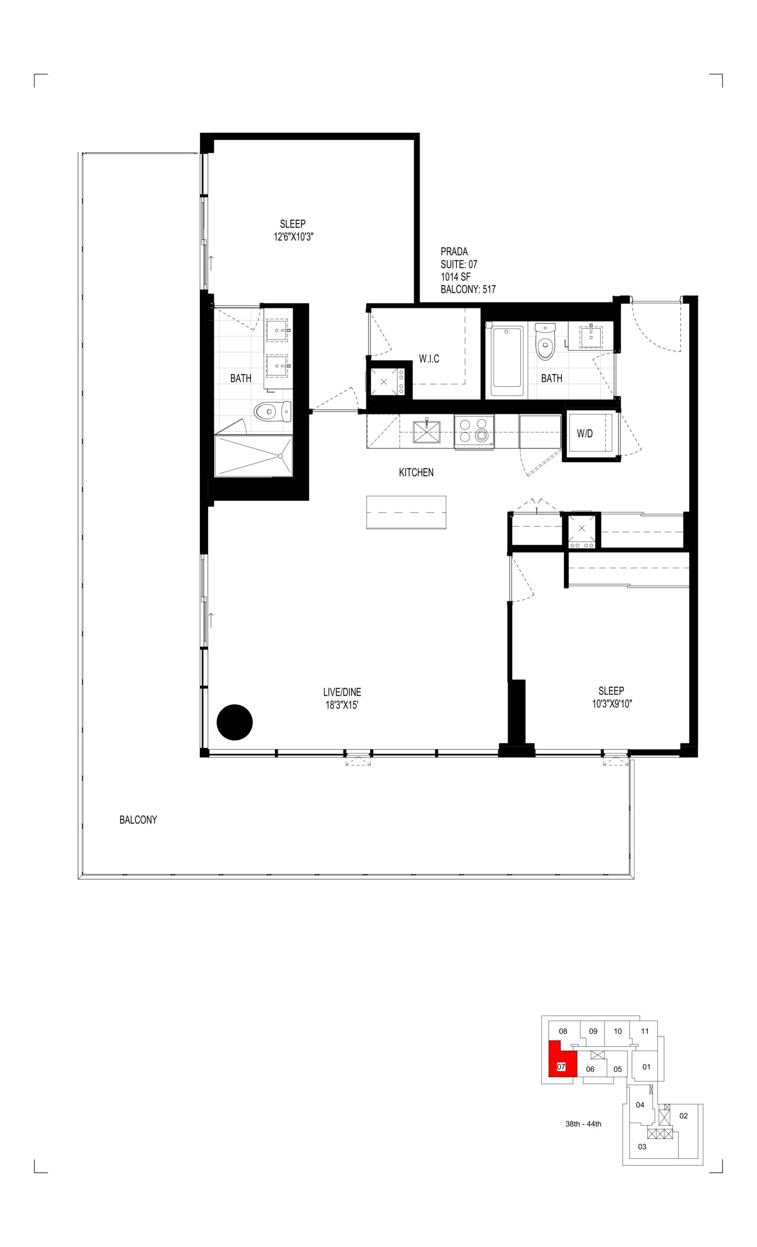 Prada floor plan