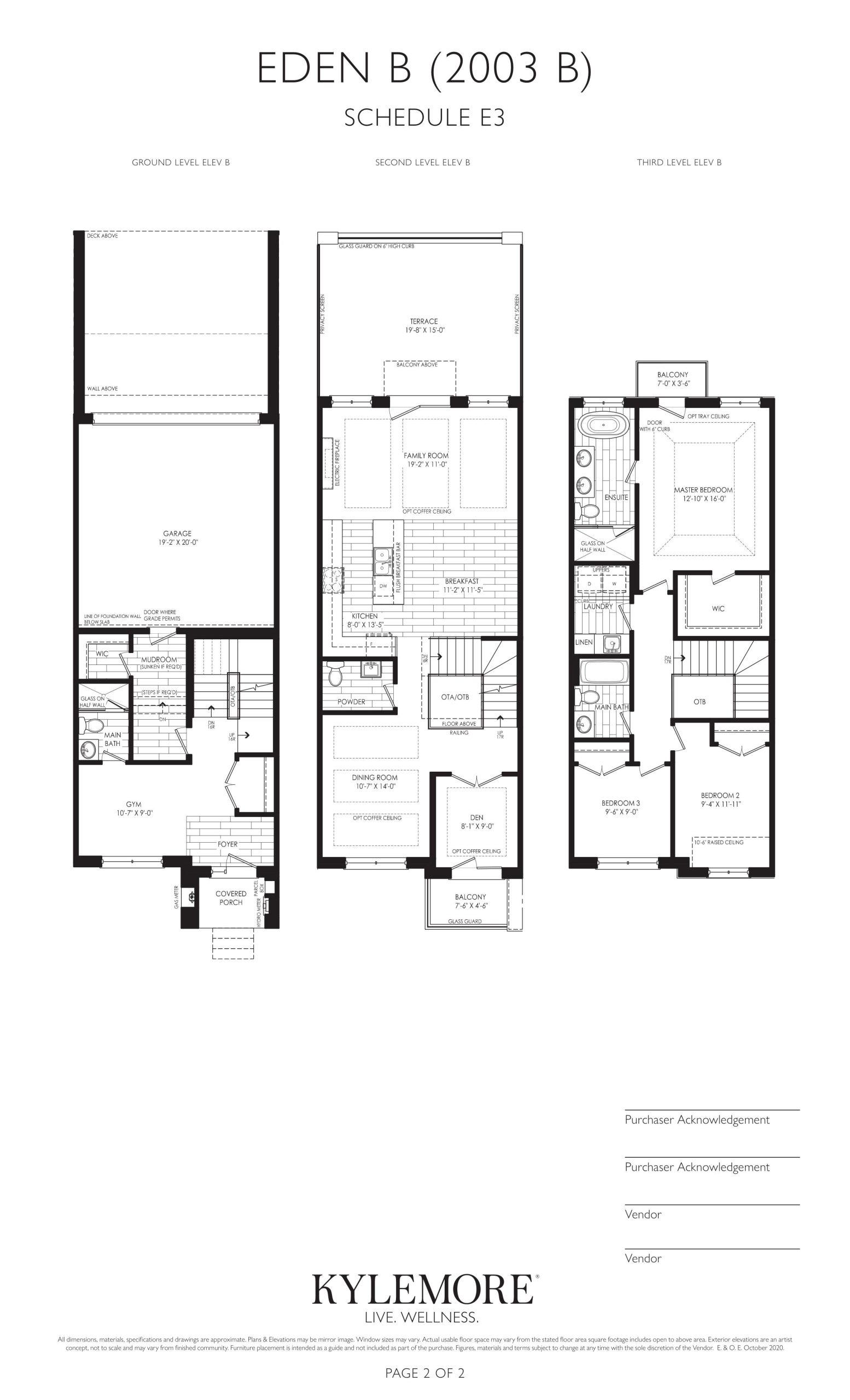 Eden B floor plan