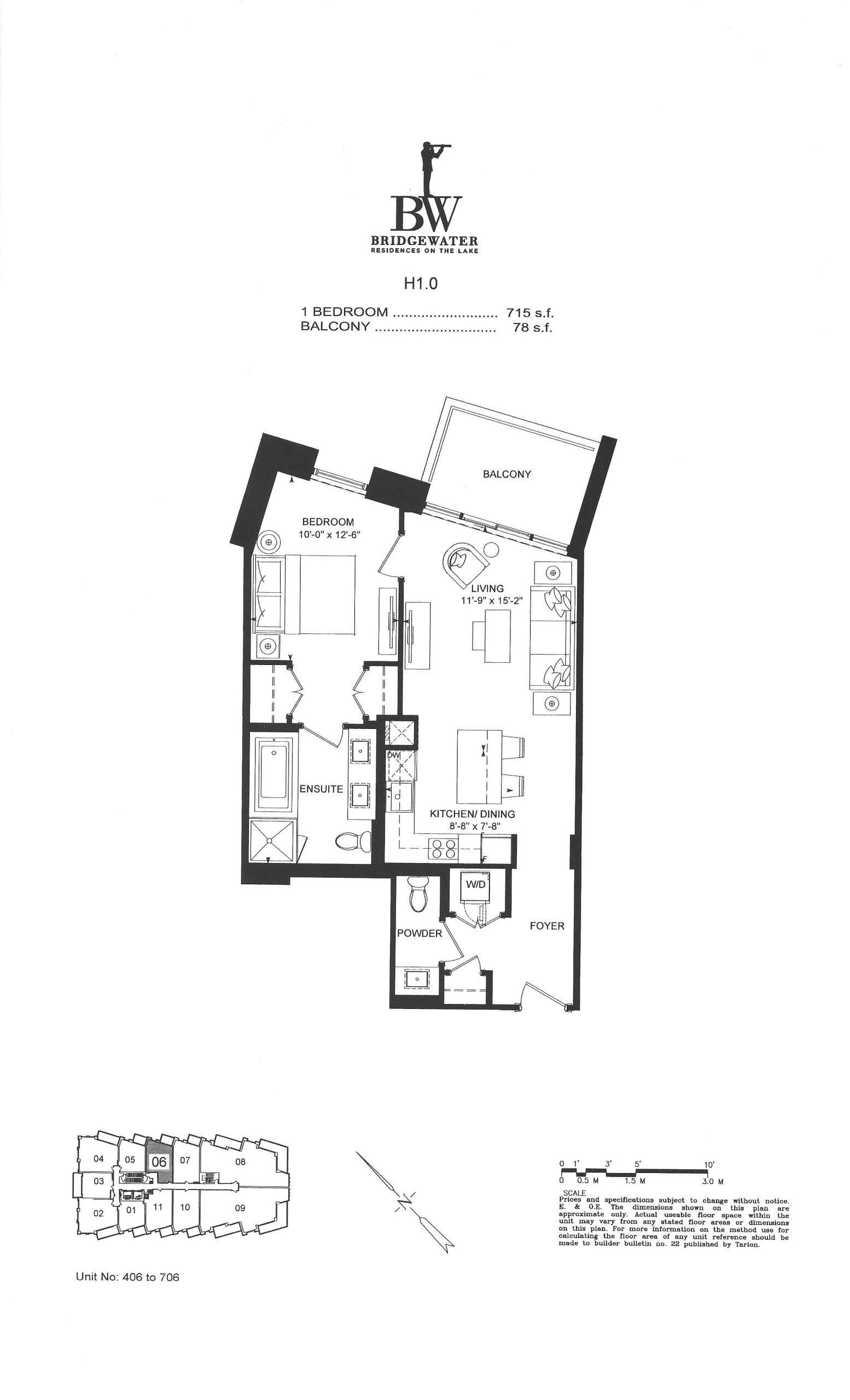 715 sq. ft. floor plan