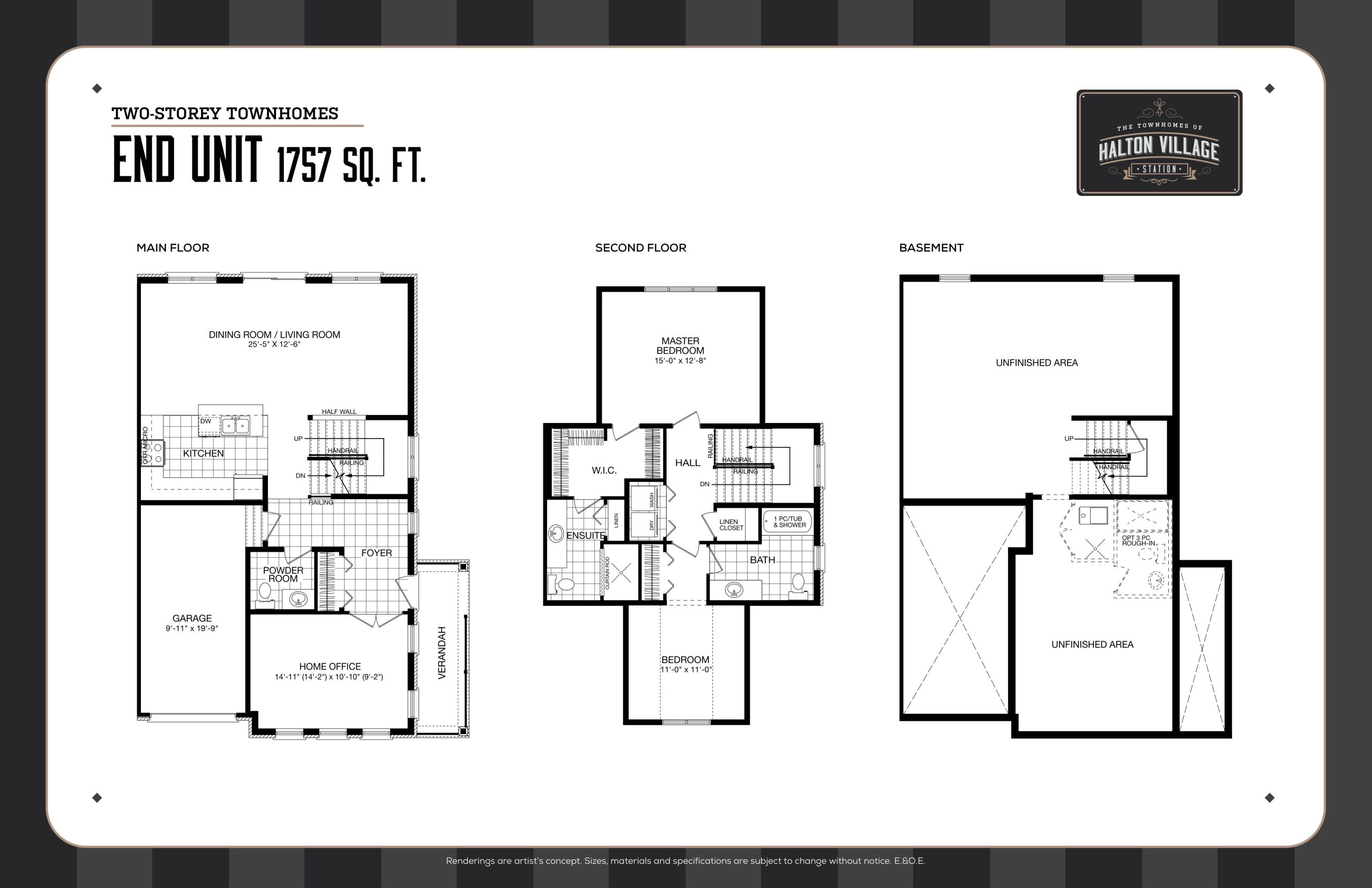 End Unit floor plan