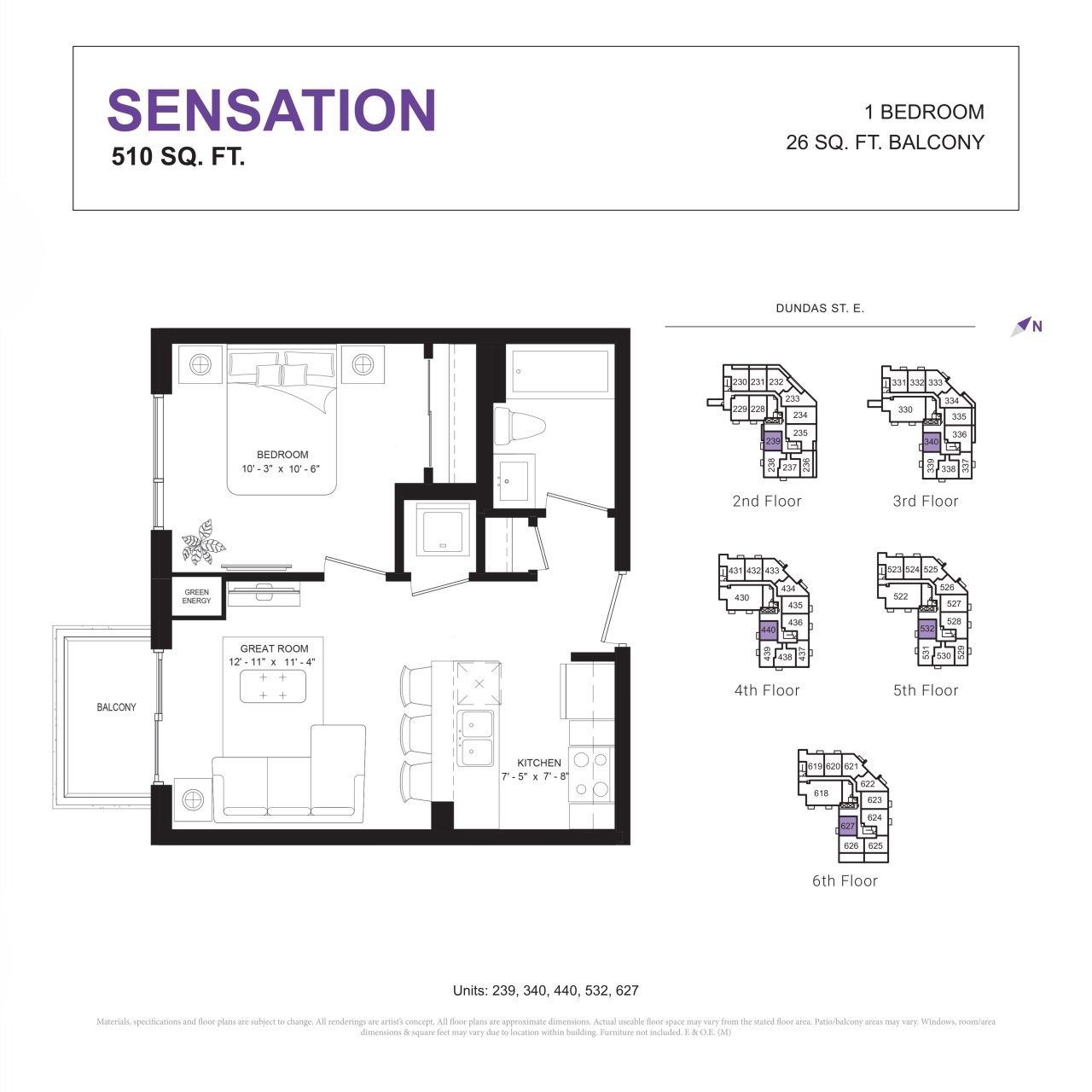 Sensation floor plan
