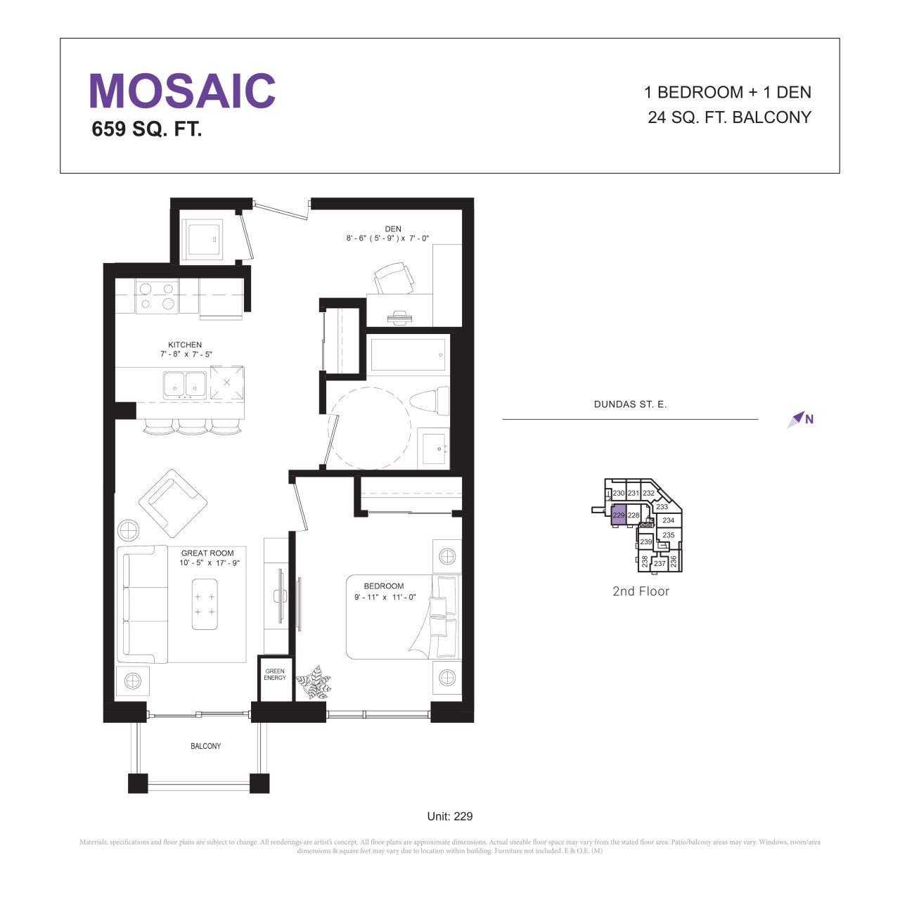 Mosaic floor plan