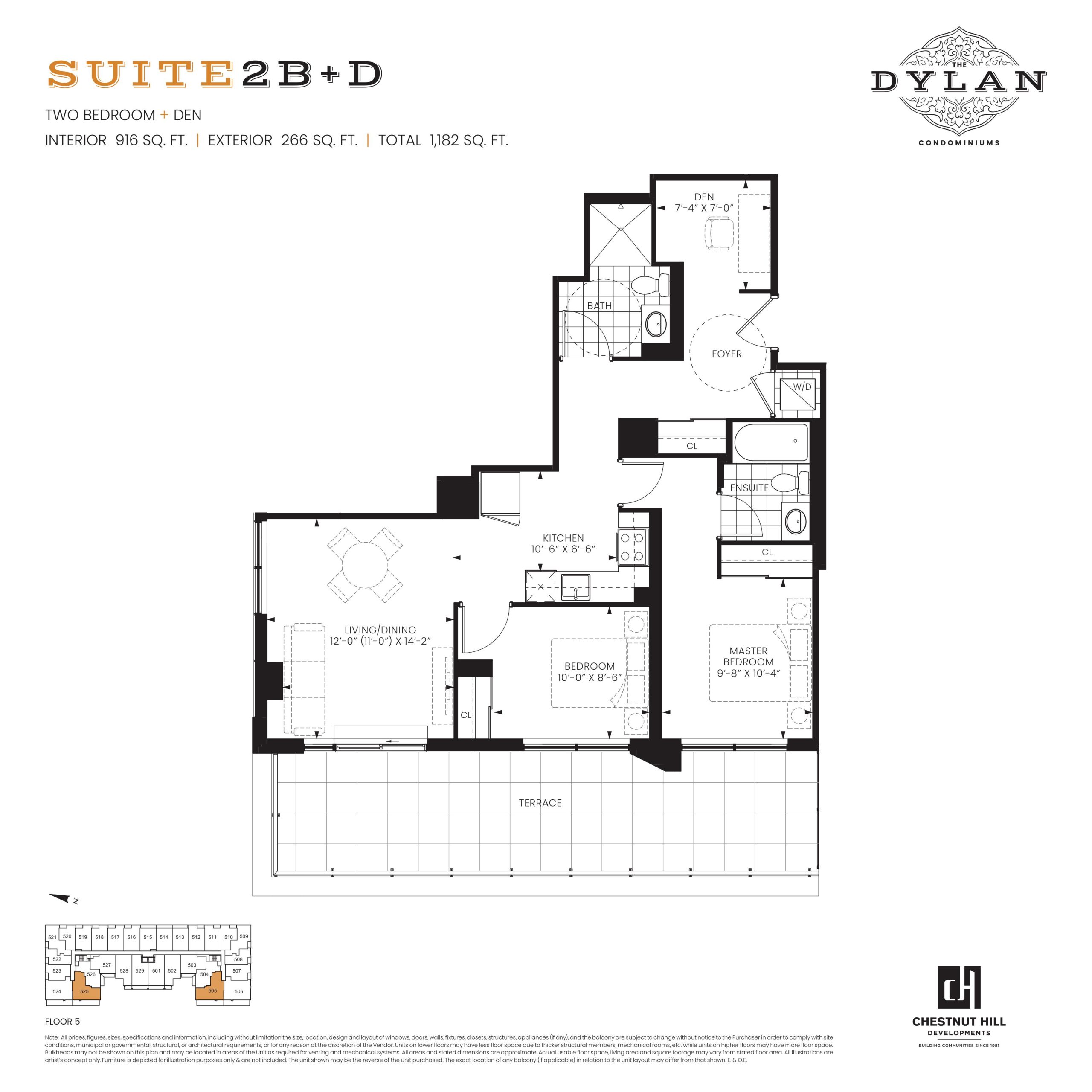 Suite 2B+D floor plan