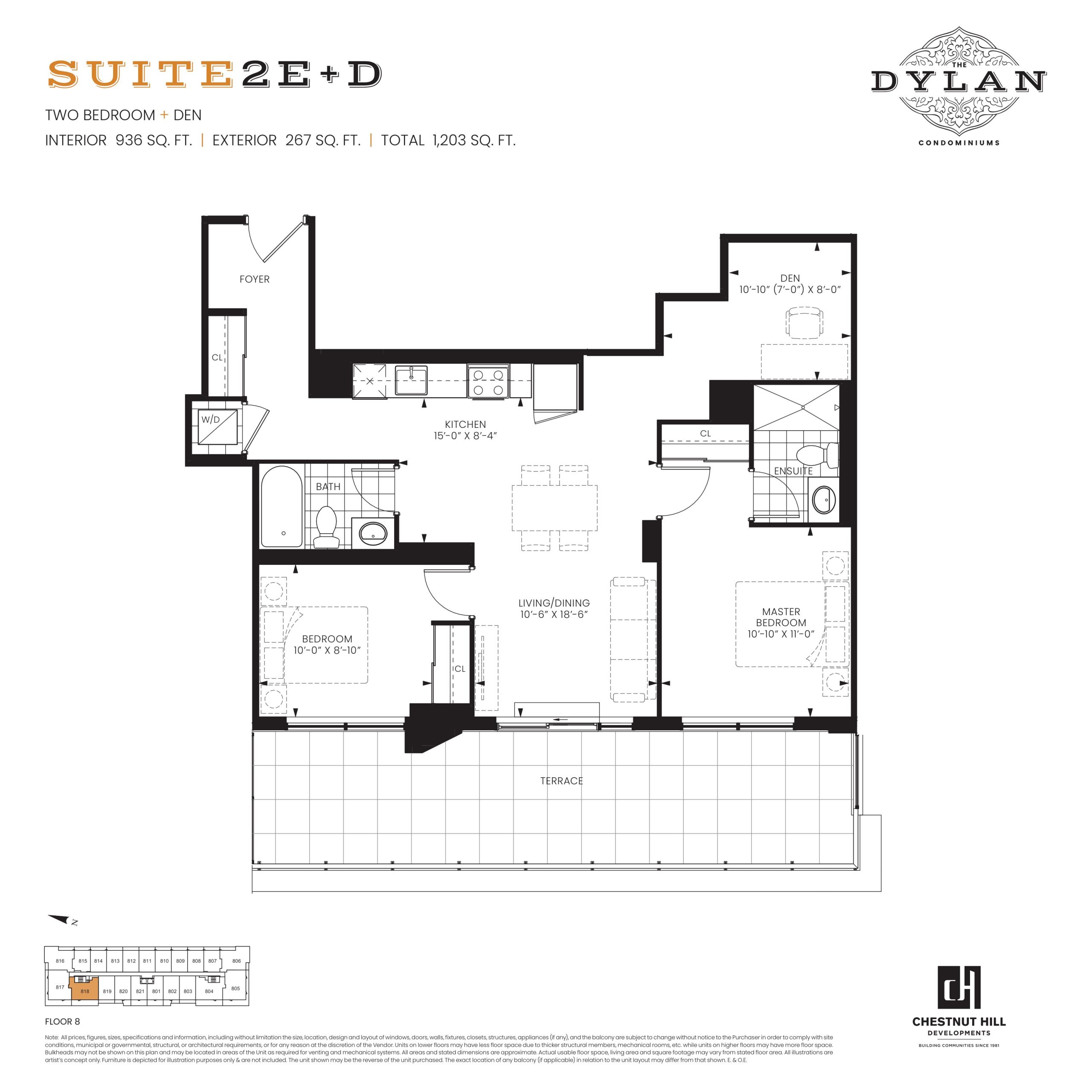 Suite 2E+D floor plan