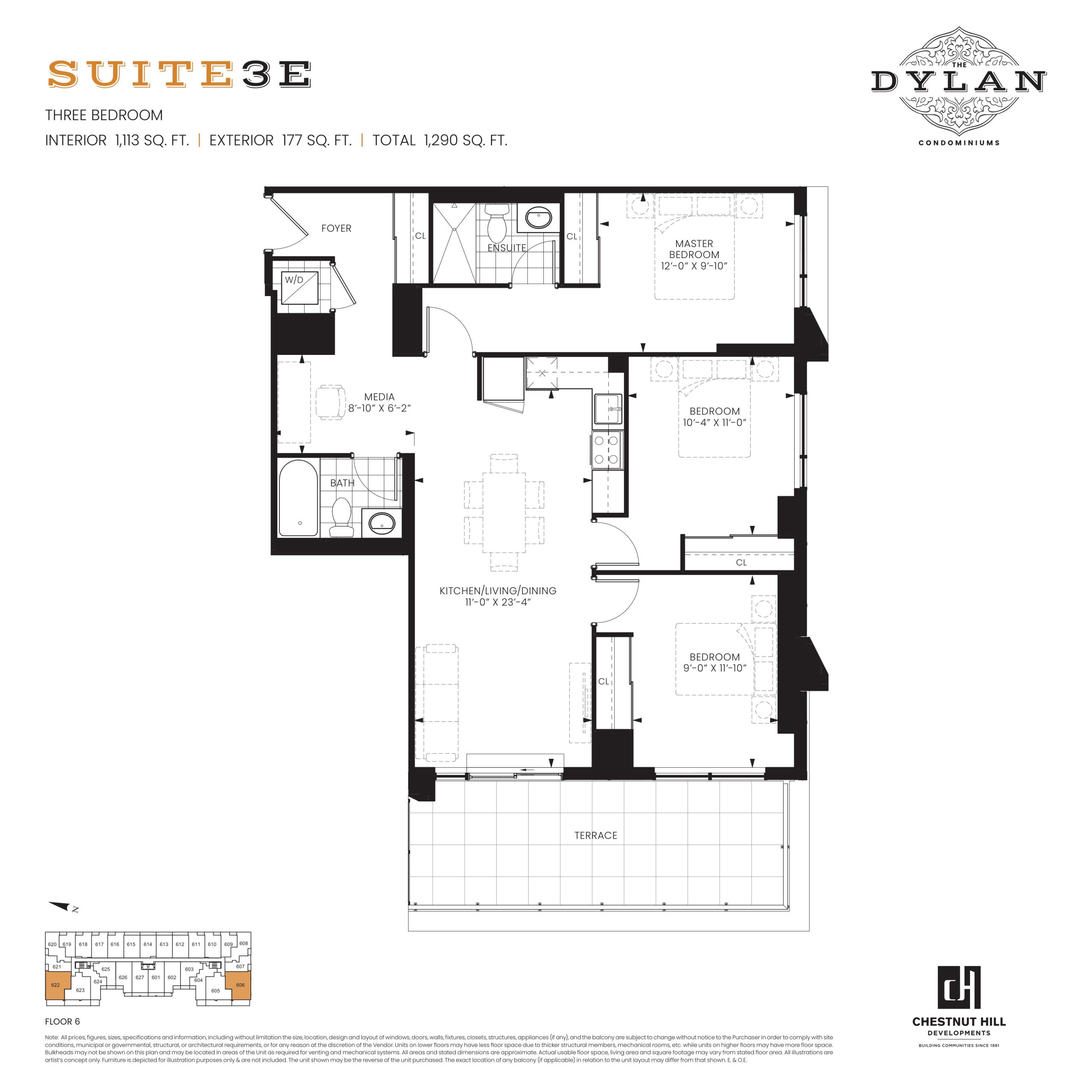 Suite 3E floor plan