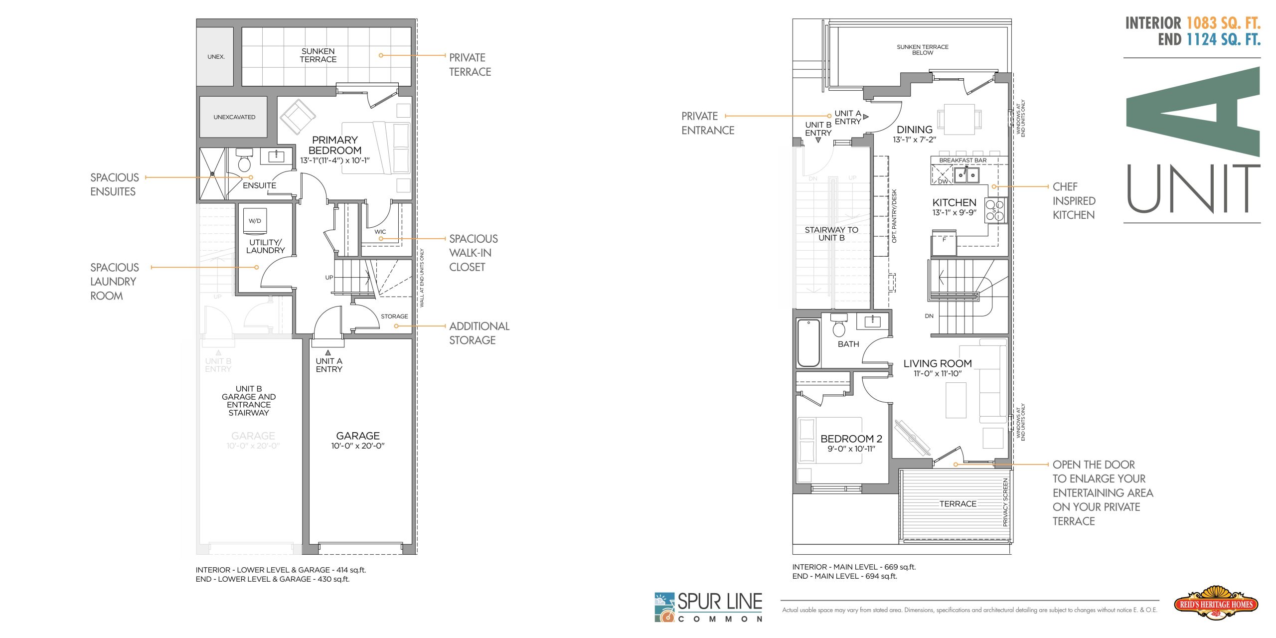 Unit A floor plan