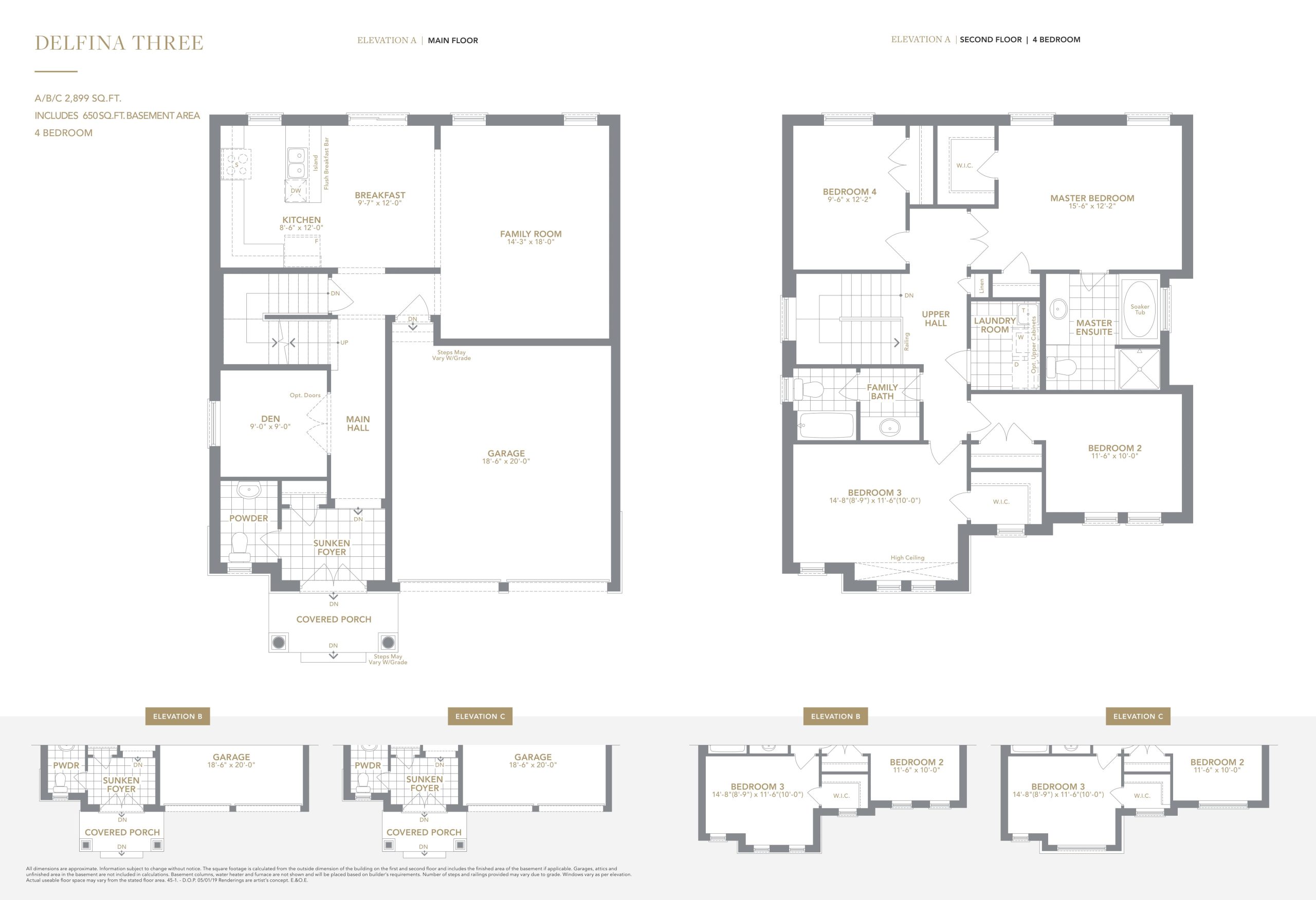 Delfina Three (1/2) floor plan