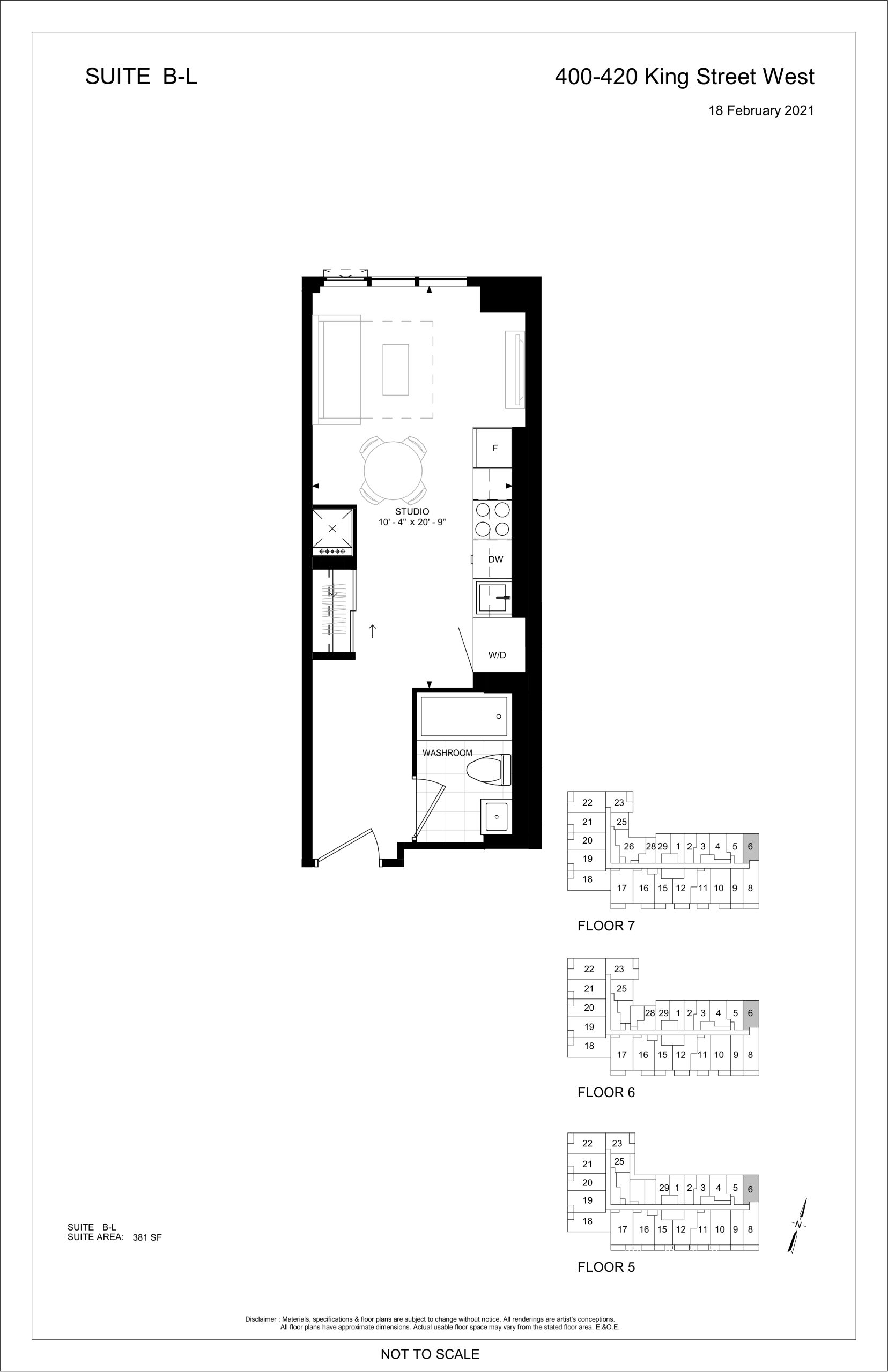 Suite B-L floor plan