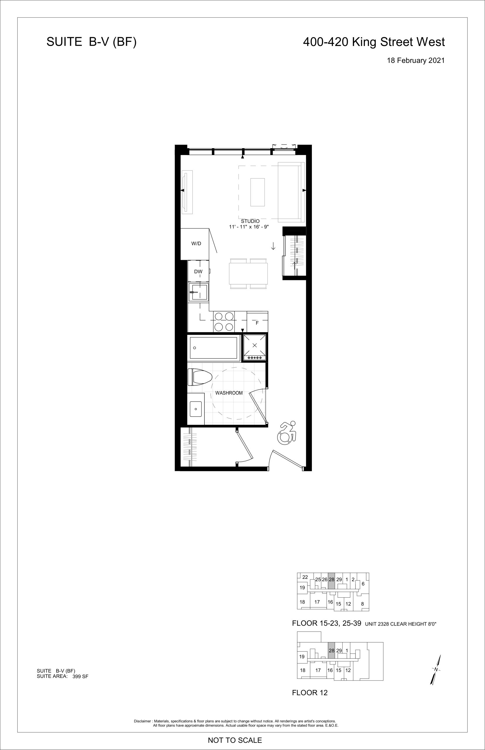 Suite B-V (BF) floor plan