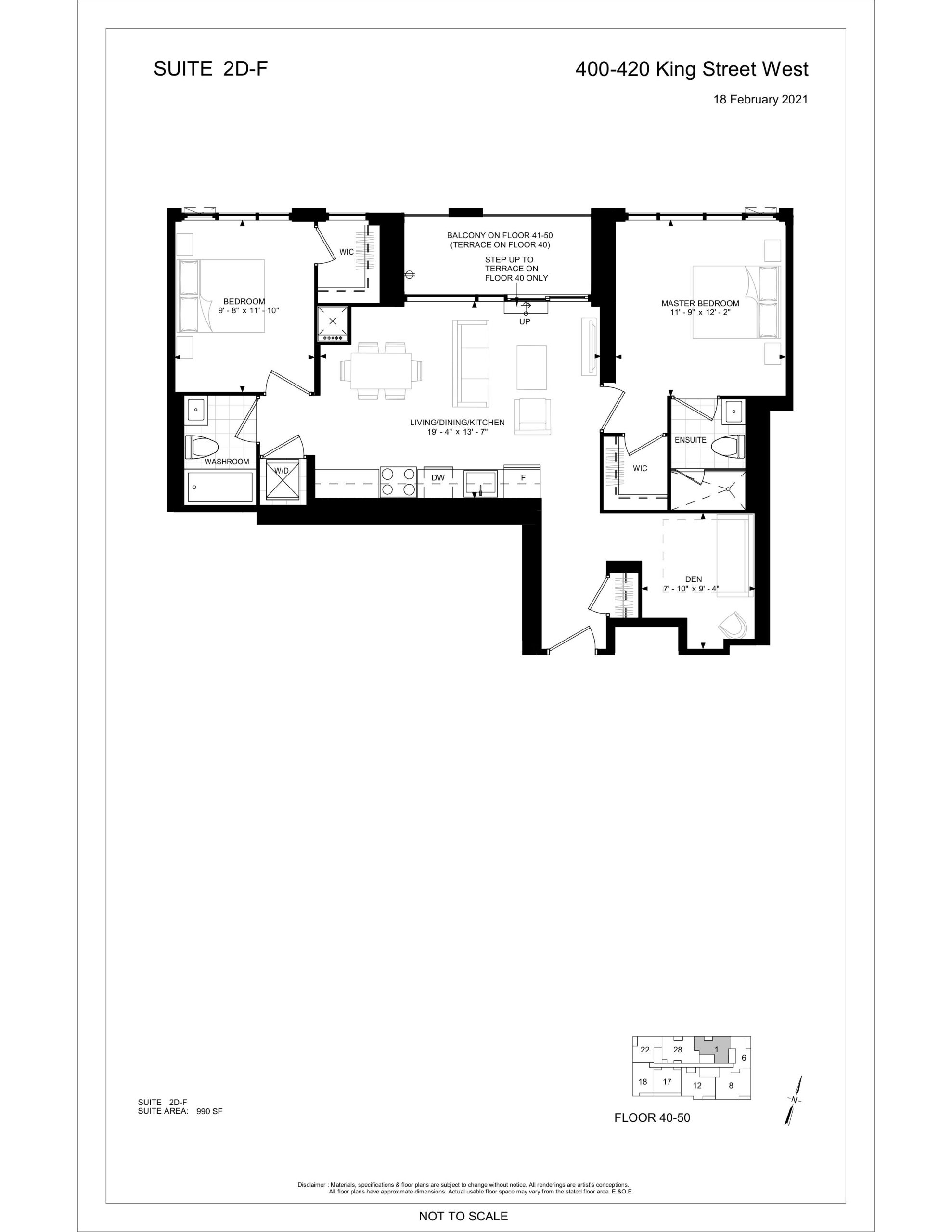 Suite 2D-F plan preview