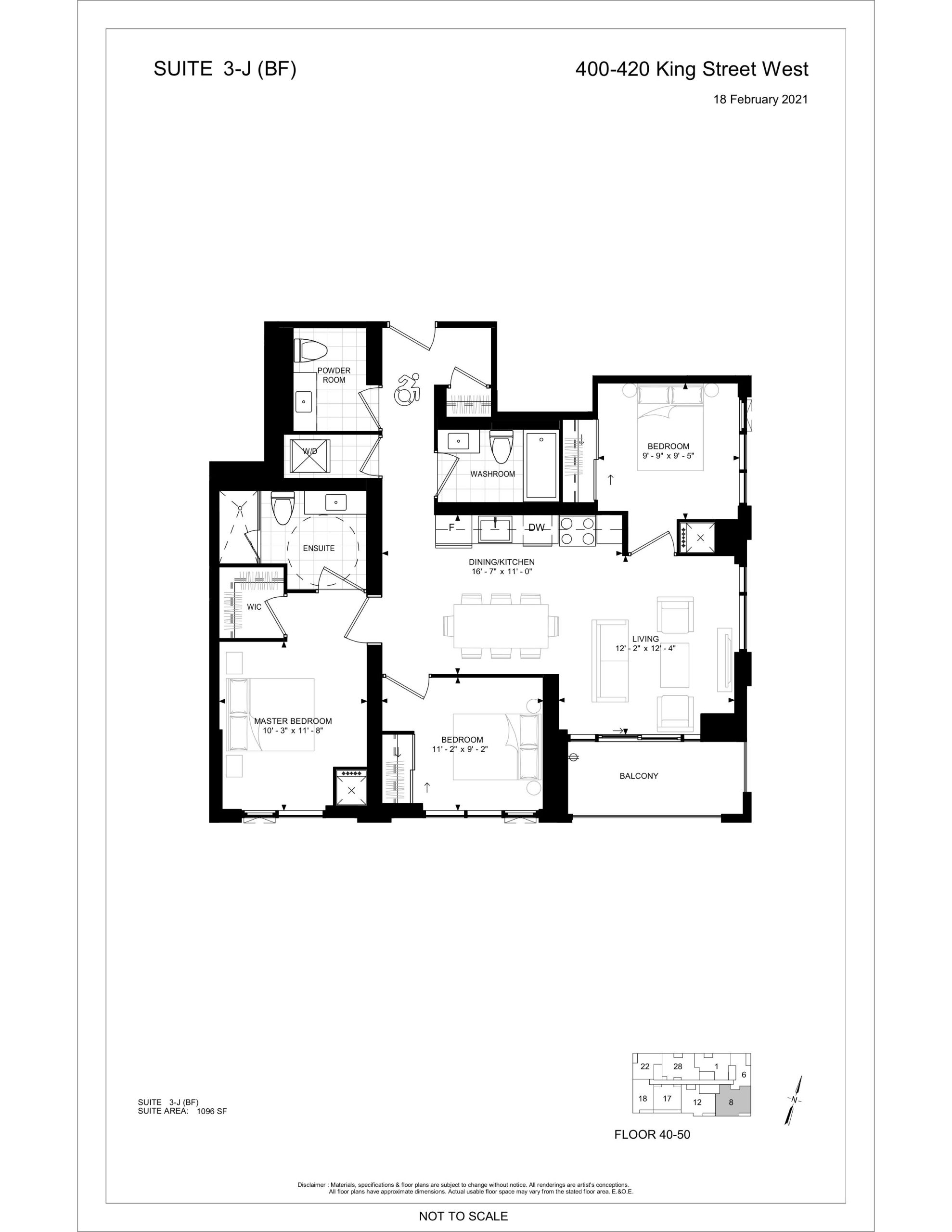Suite 3-J (BF) plan preview