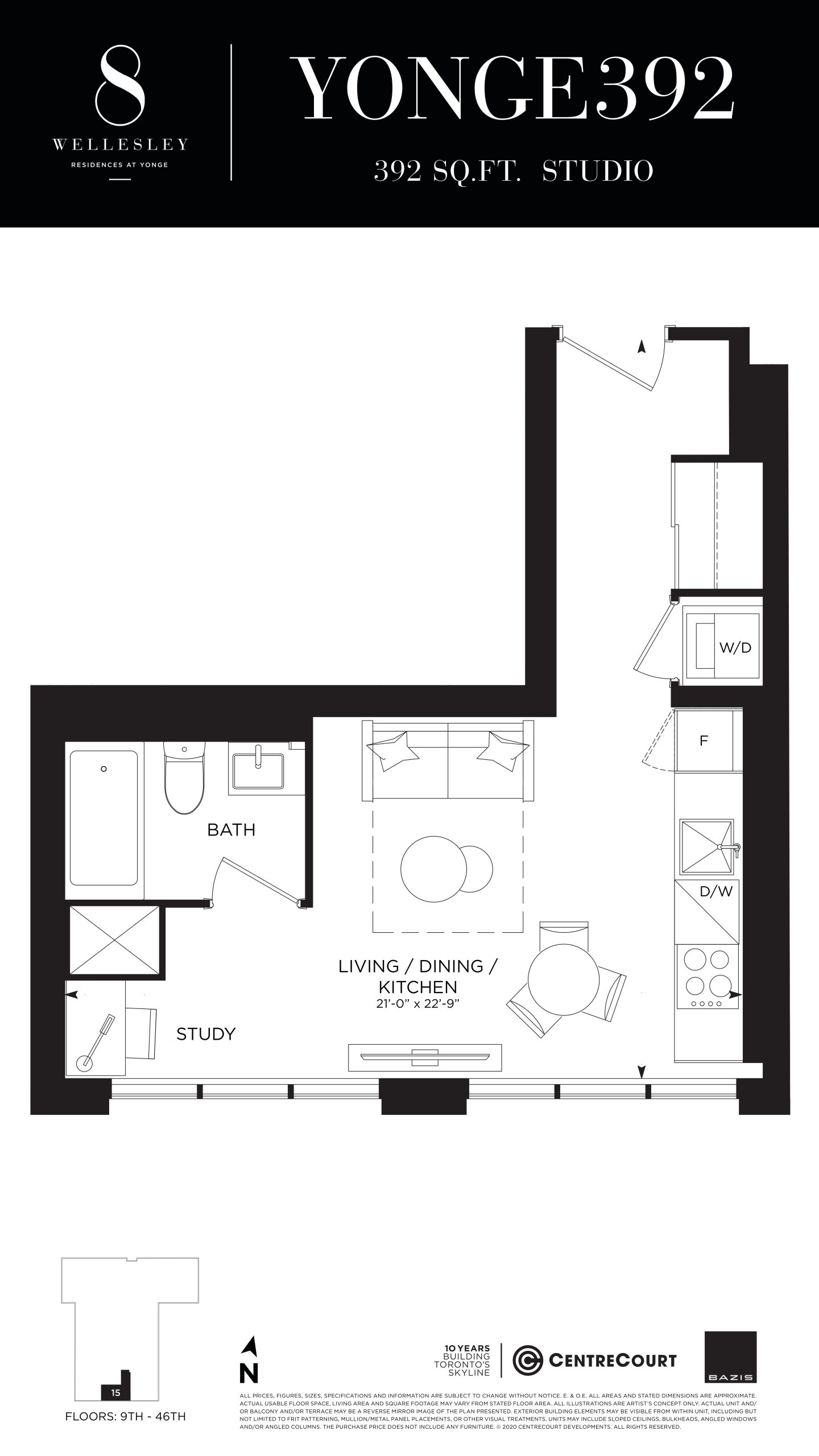 YONGE392 floor plan